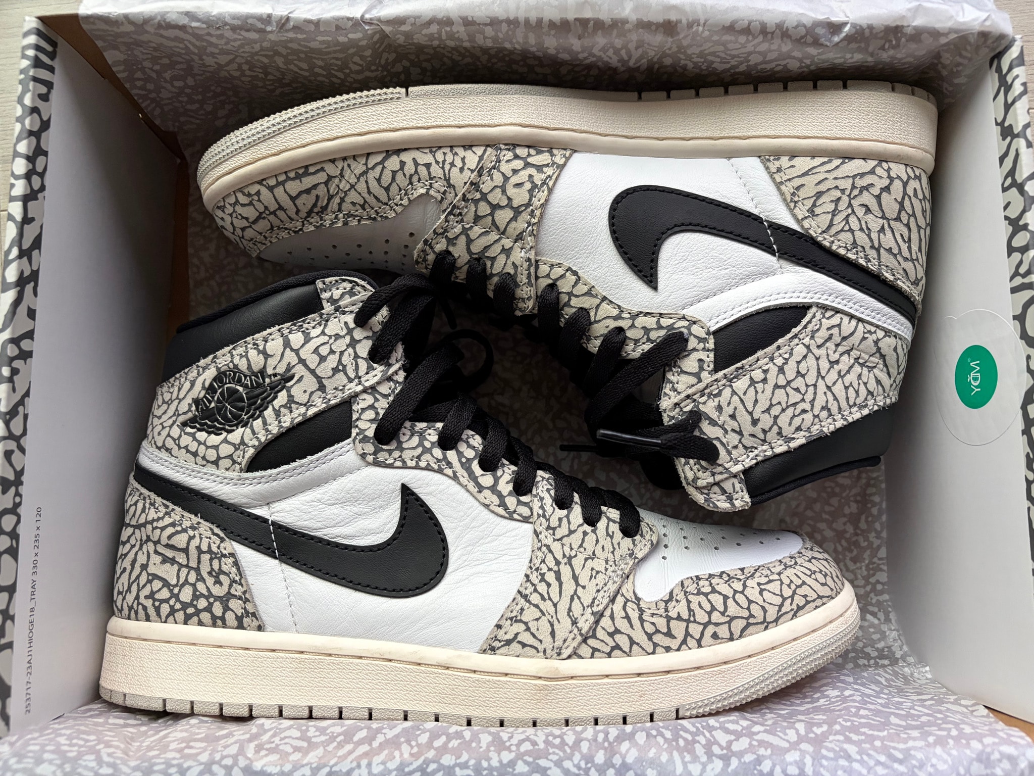 Nike Air Jordan 1 High OG "White Cement/Safari"