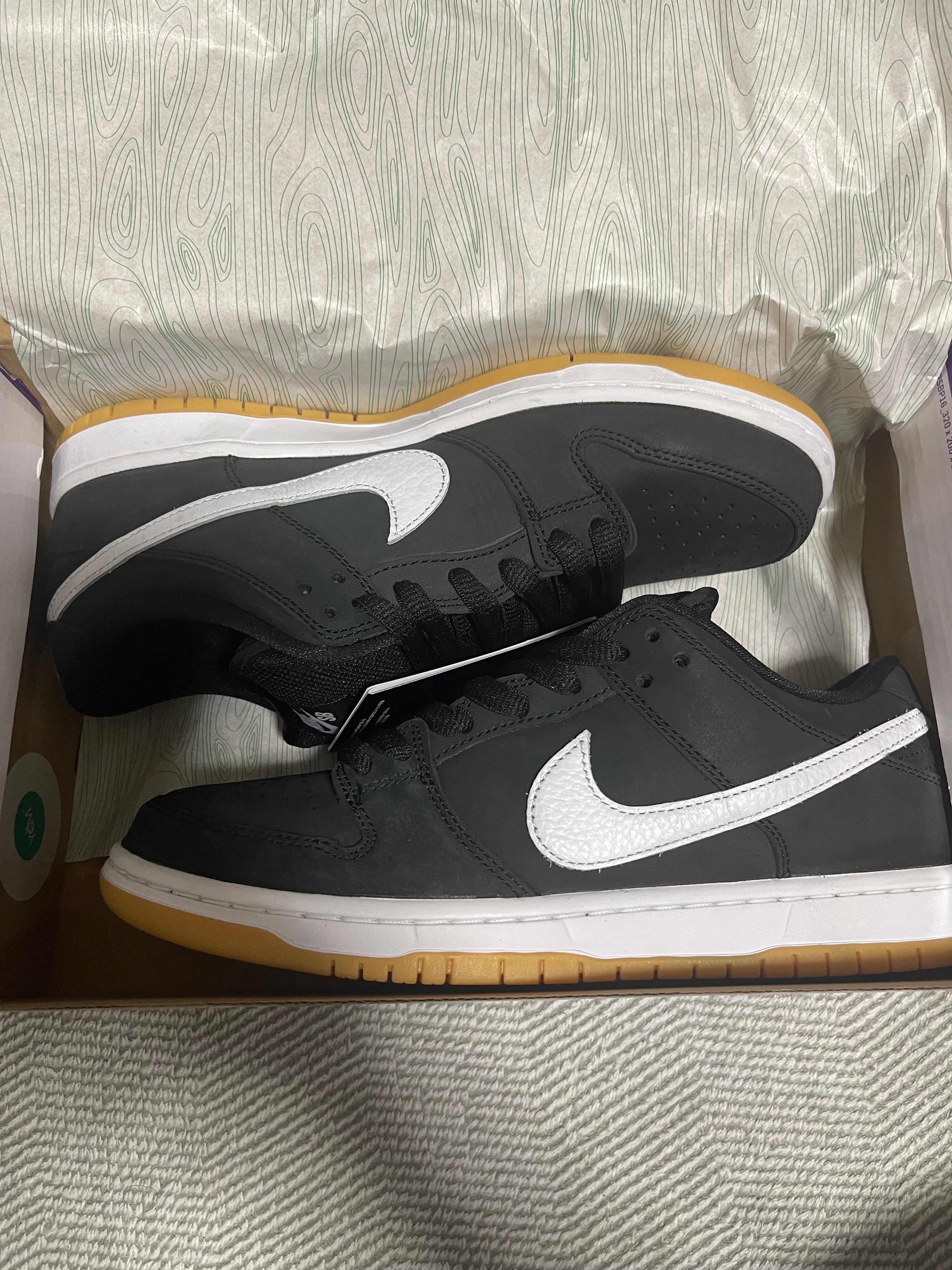 Nike SB Dunk Low Pro "Black/WhiteBlack-Gum Light Brown"