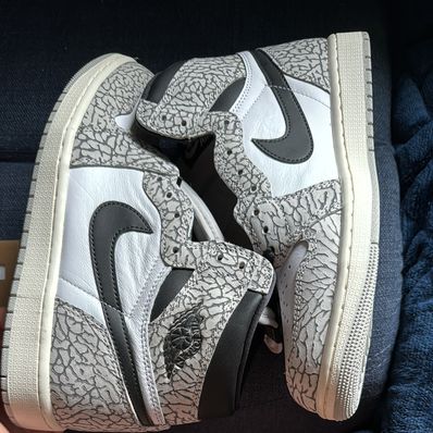 Nike Air Jordan 1 High OG "White Cement/Safari"