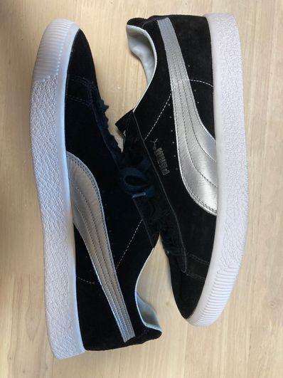 PUMA SUEDE VTG MIJ SILVER "BLACK"