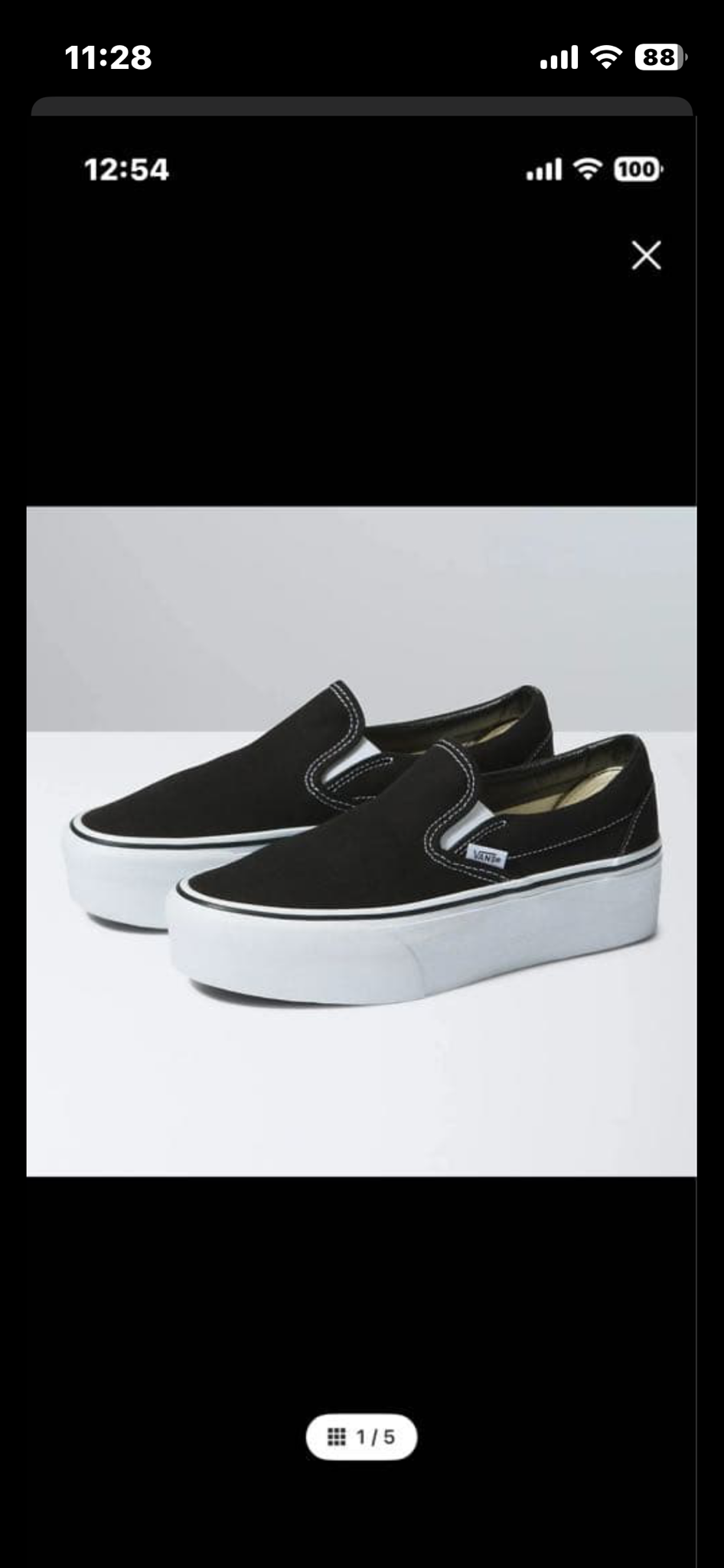 Vans Classic Slip-On Stackform "Black/White"
