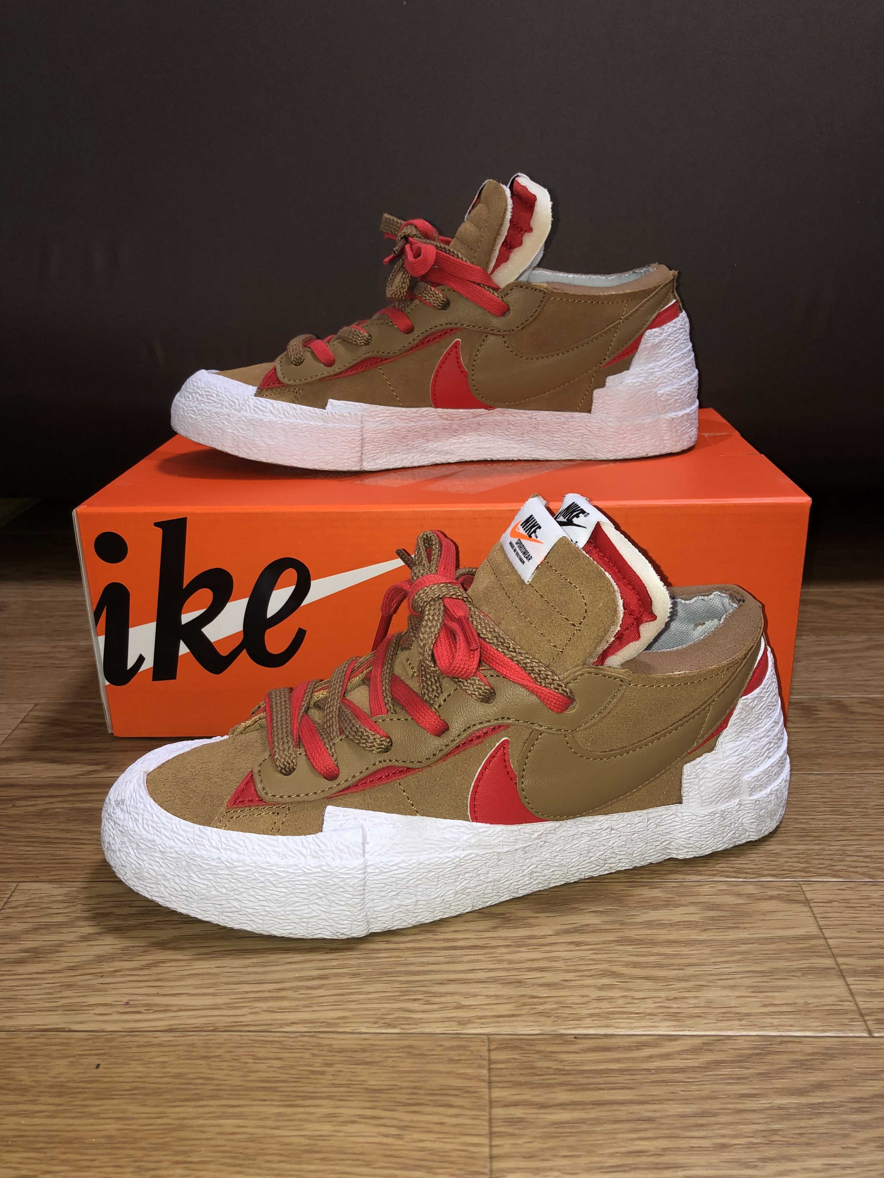 SACAI × NIKE BLAZER LOW "BRITISH TAN"