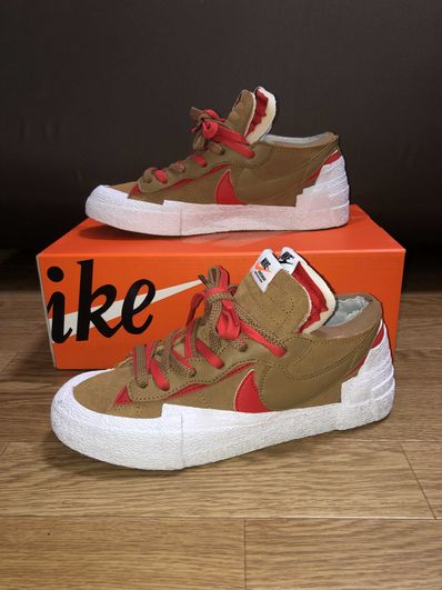 SACAI × NIKE BLAZER LOW "BRITISH TAN"