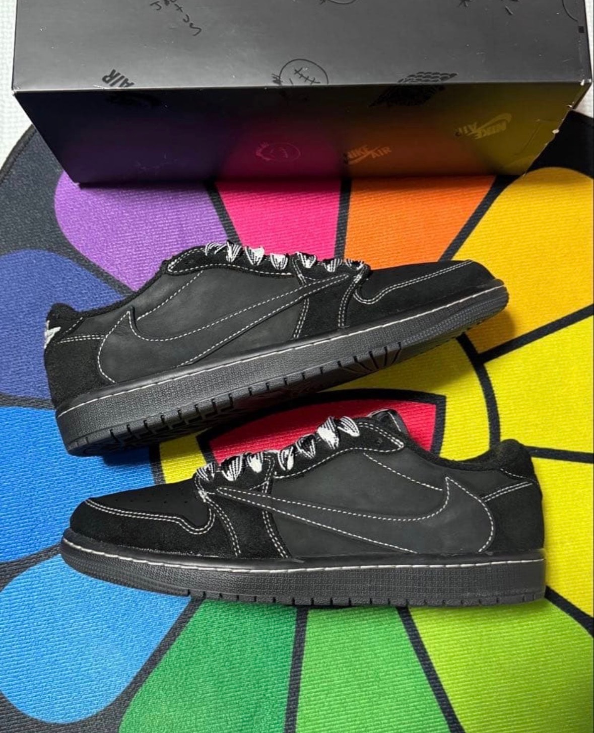 Travis Scott × Nike Air Jordan 1 Low OG SP "Black Phantom"