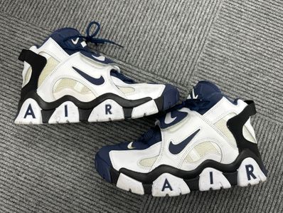 NIKE AIR BARRAGE MID WHITE/NAVY