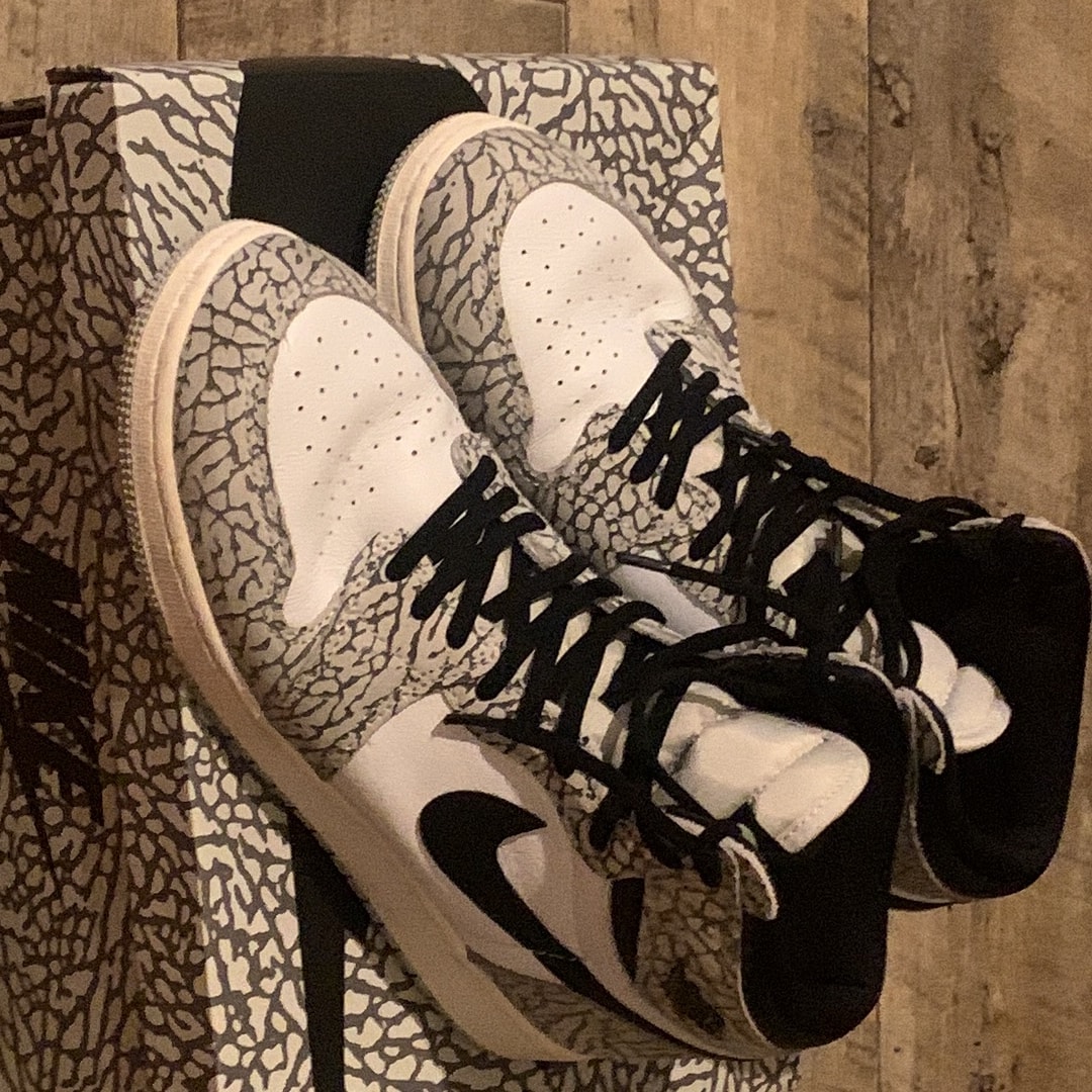 Nike Air Jordan 1 High OG "White Cement/Safari"