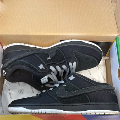 Gnarhunters × Nike SB Dunk Low "Black/White"