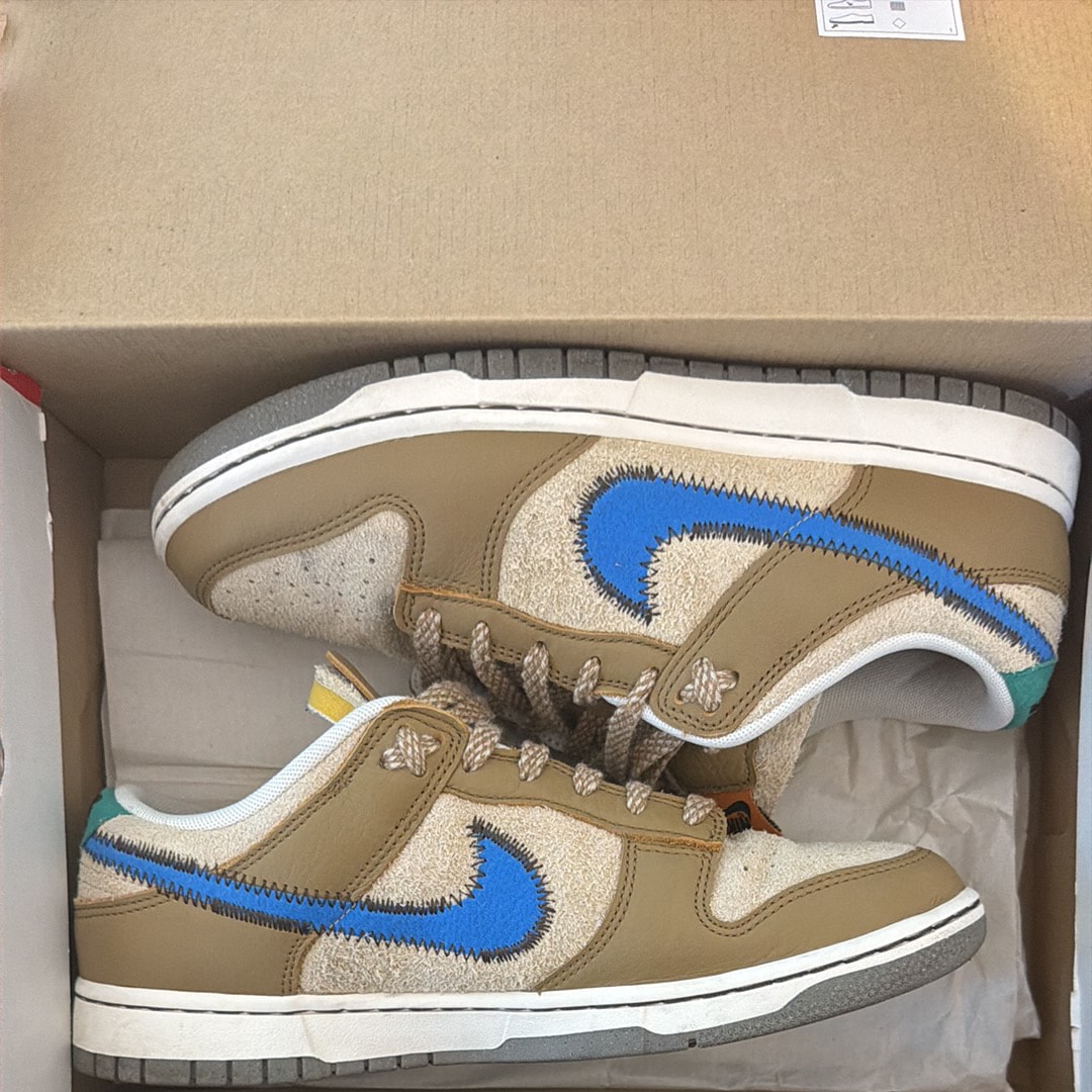 size? × Nike Dunk Low "Dark Driftwood/Photo BlueRattan"