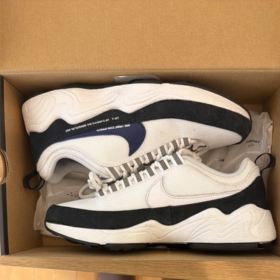 fragment design × Nike Air Zoom Spiridon SP "Blue Void"