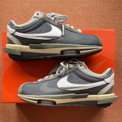 sacai × Nike Zoom Cortez "Iron Grey"