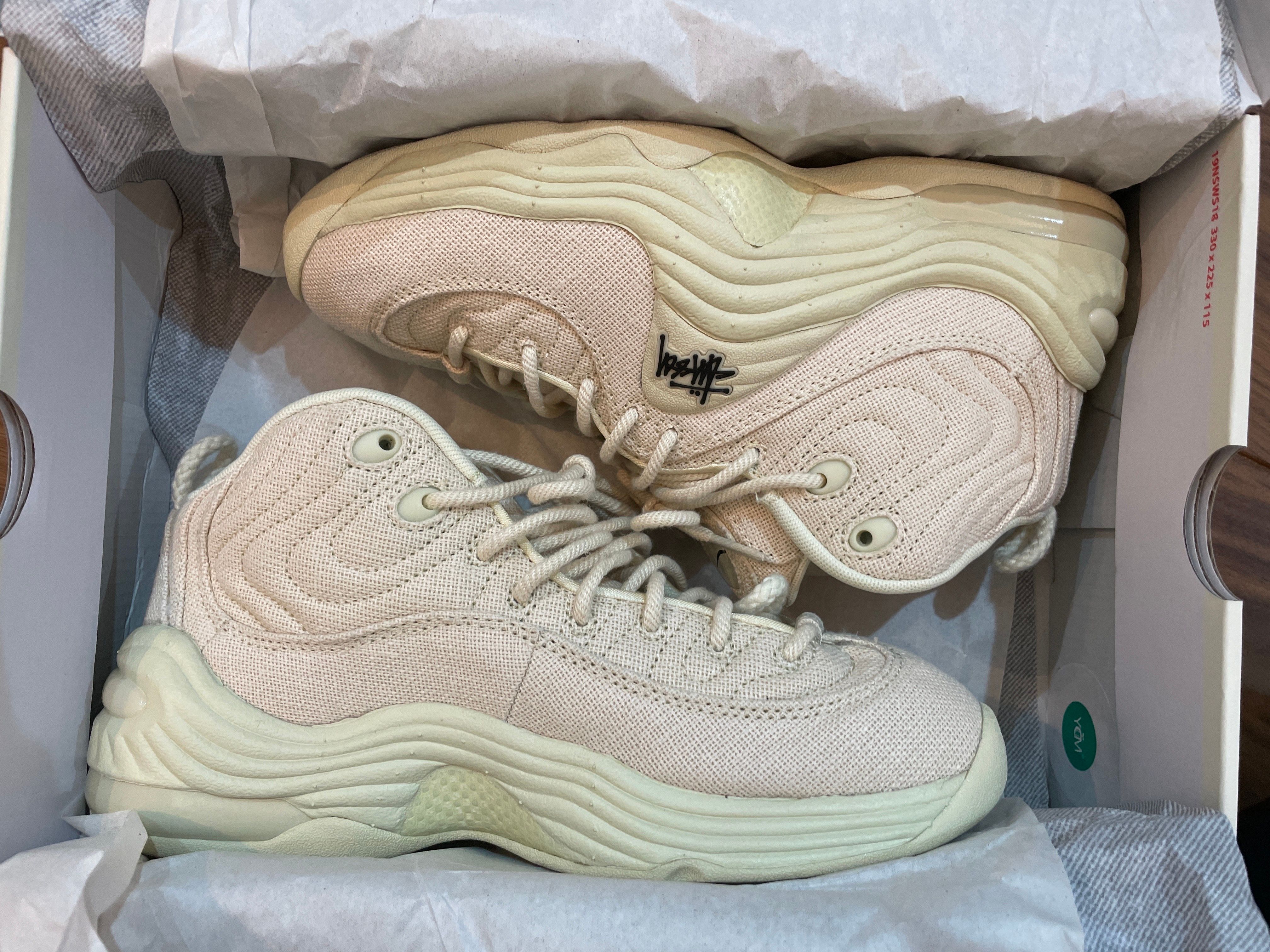 Stussy × Nike Air Penny 2 "Fossil"