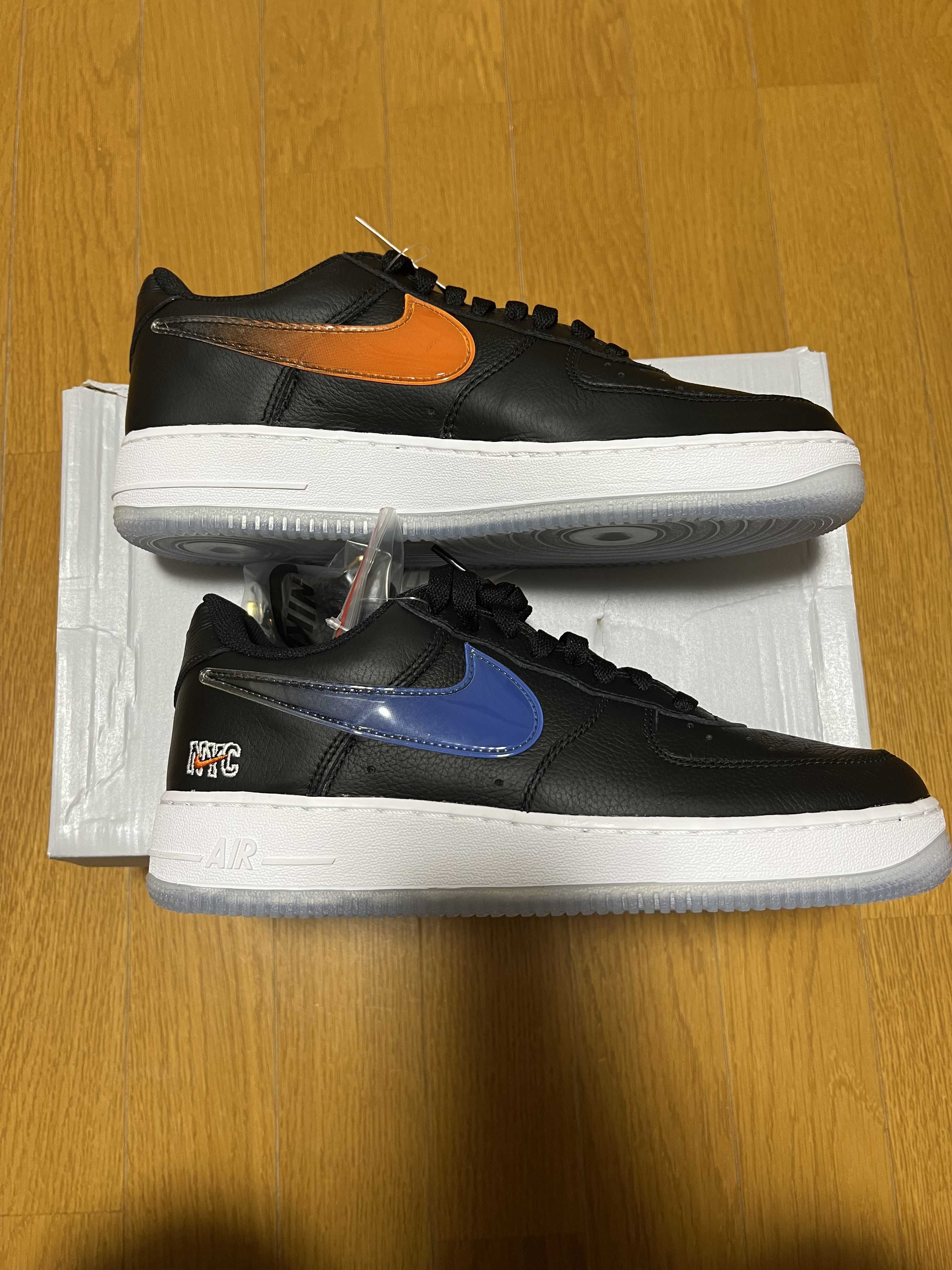KITH × Nike Air Force 1 Low New York Knicks "Black/Brilliant Orange/Rush/Brilliant White"