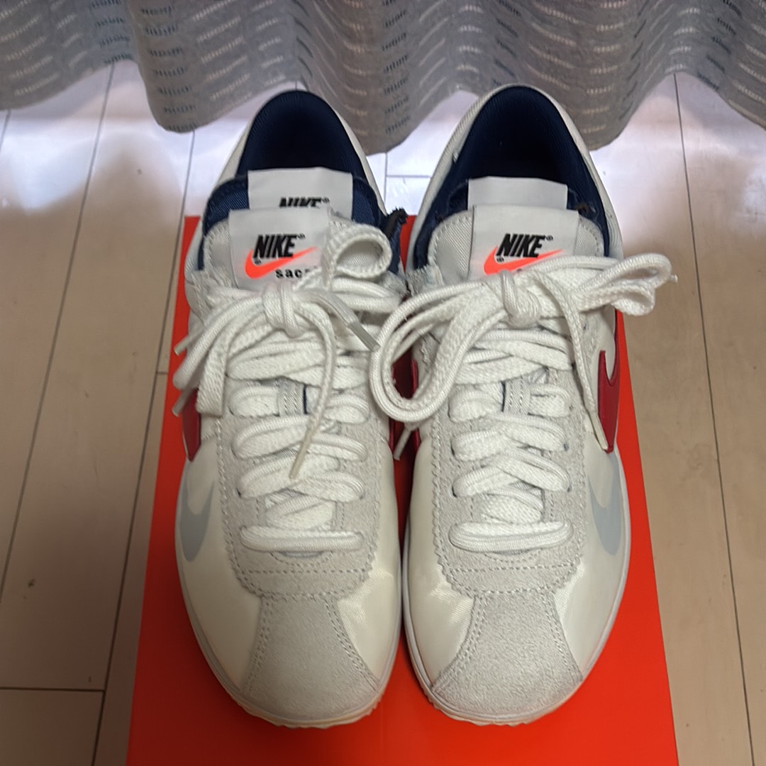 sacai × Nike Zoom Cortez "White and University Red"