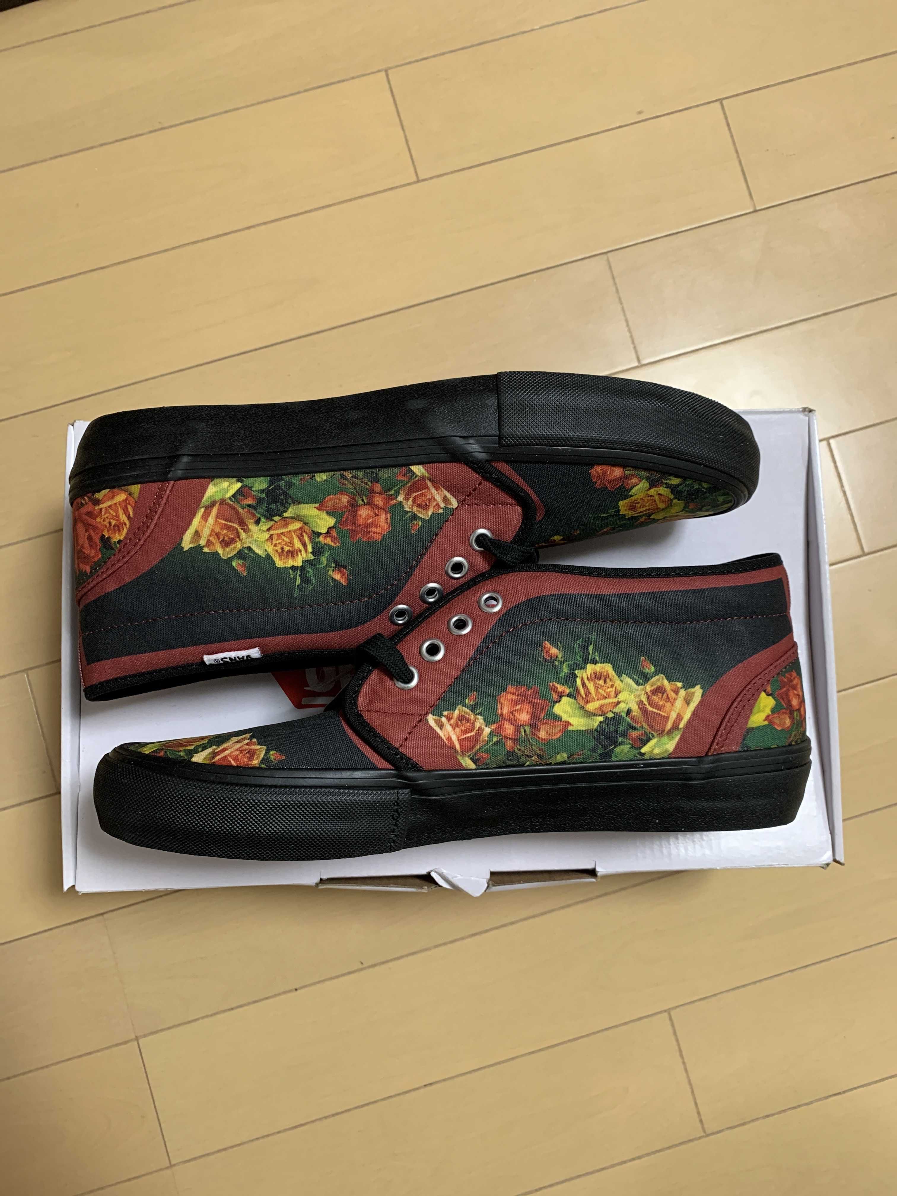 Supreme × Vans Chukka Jean Paul Gaultier "Burgundy Floral"
