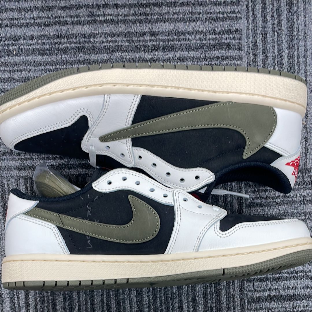 Travis Scott × Nike Women's Air Jordan 1 Low OG "Medium Olive"