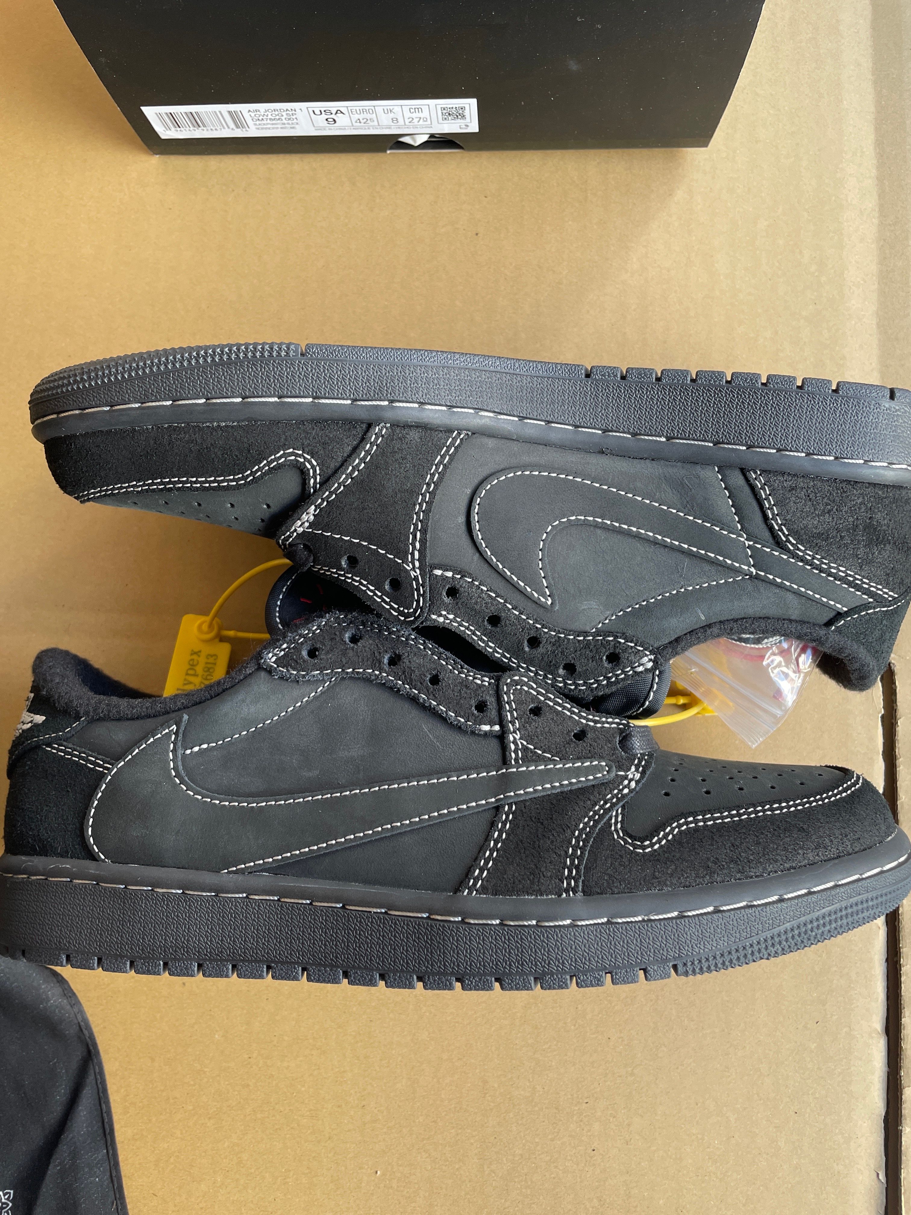 Travis Scott × Nike Air Jordan 1 Low OG SP "Black Phantom"