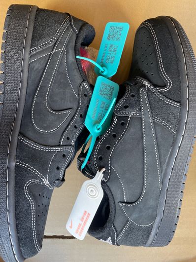 Travis Scott × Nike Air Jordan 1 Low OG SP "Black Phantom"