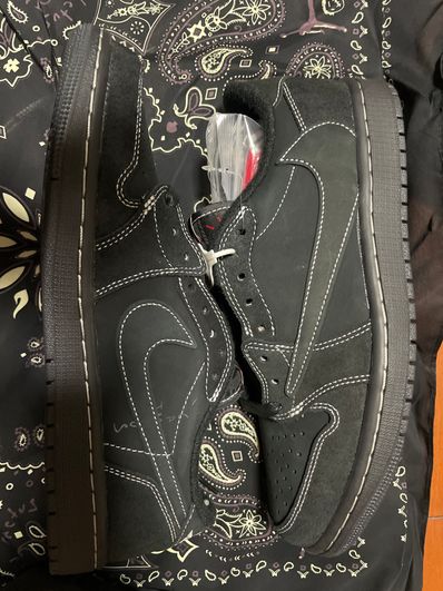 Travis Scott × Nike Air Jordan 1 Low OG SP "Black Phantom"