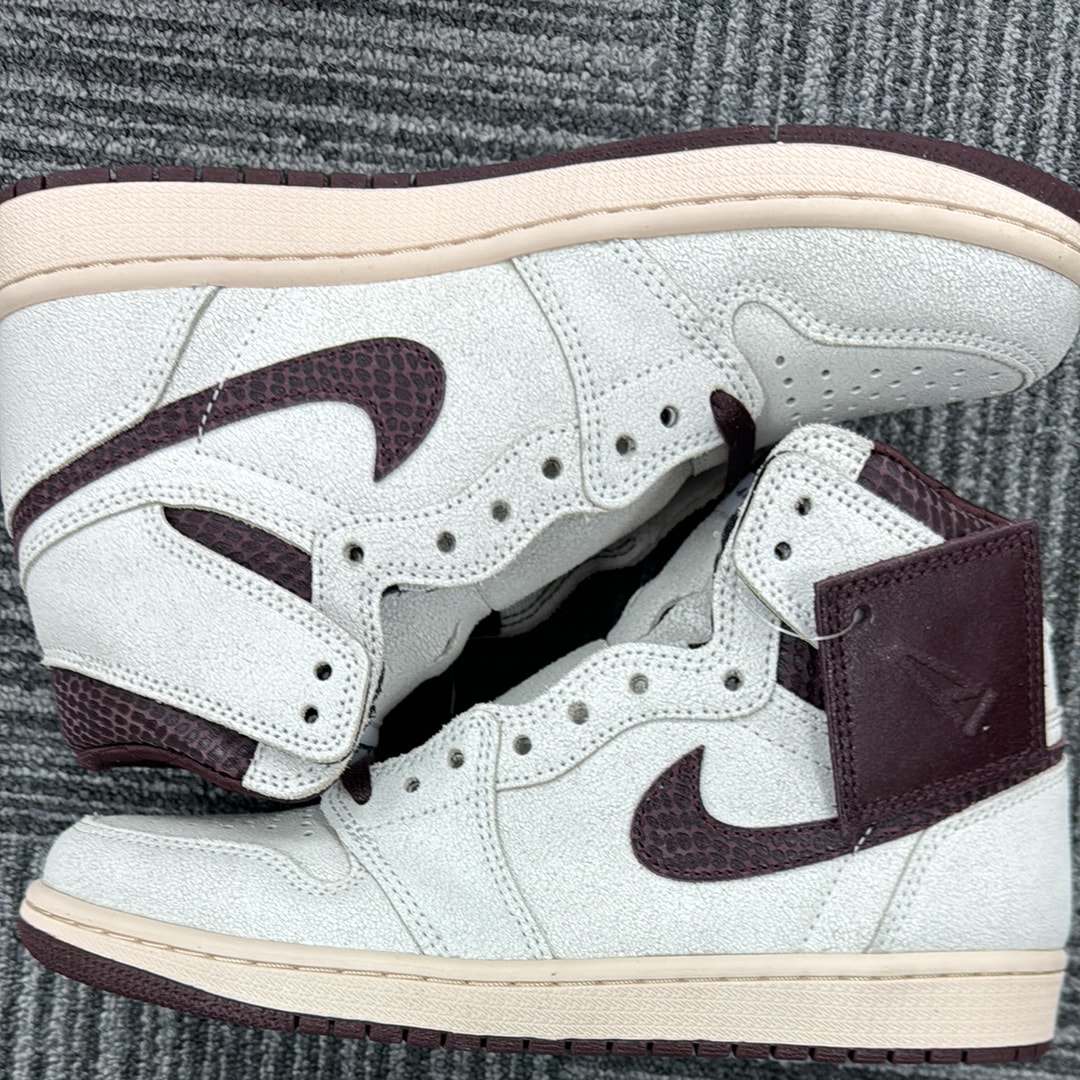 A Ma Maniere × Nike Air Jordan 1 Retro High OG "Sail and Burgundy"