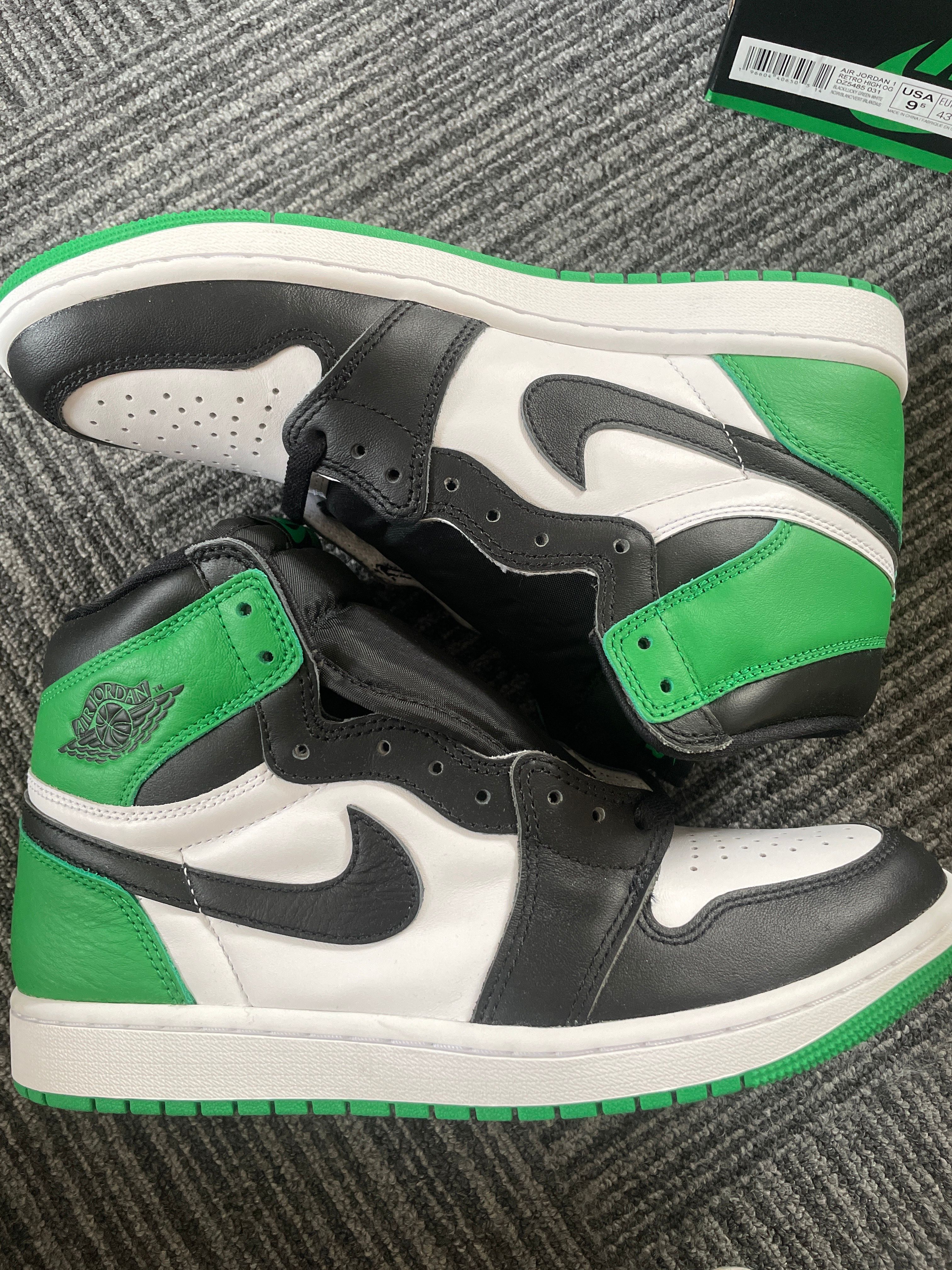 Nike Air Jordan 1 Retro High OG "Celtics/Black and Lucky Green" (2023)