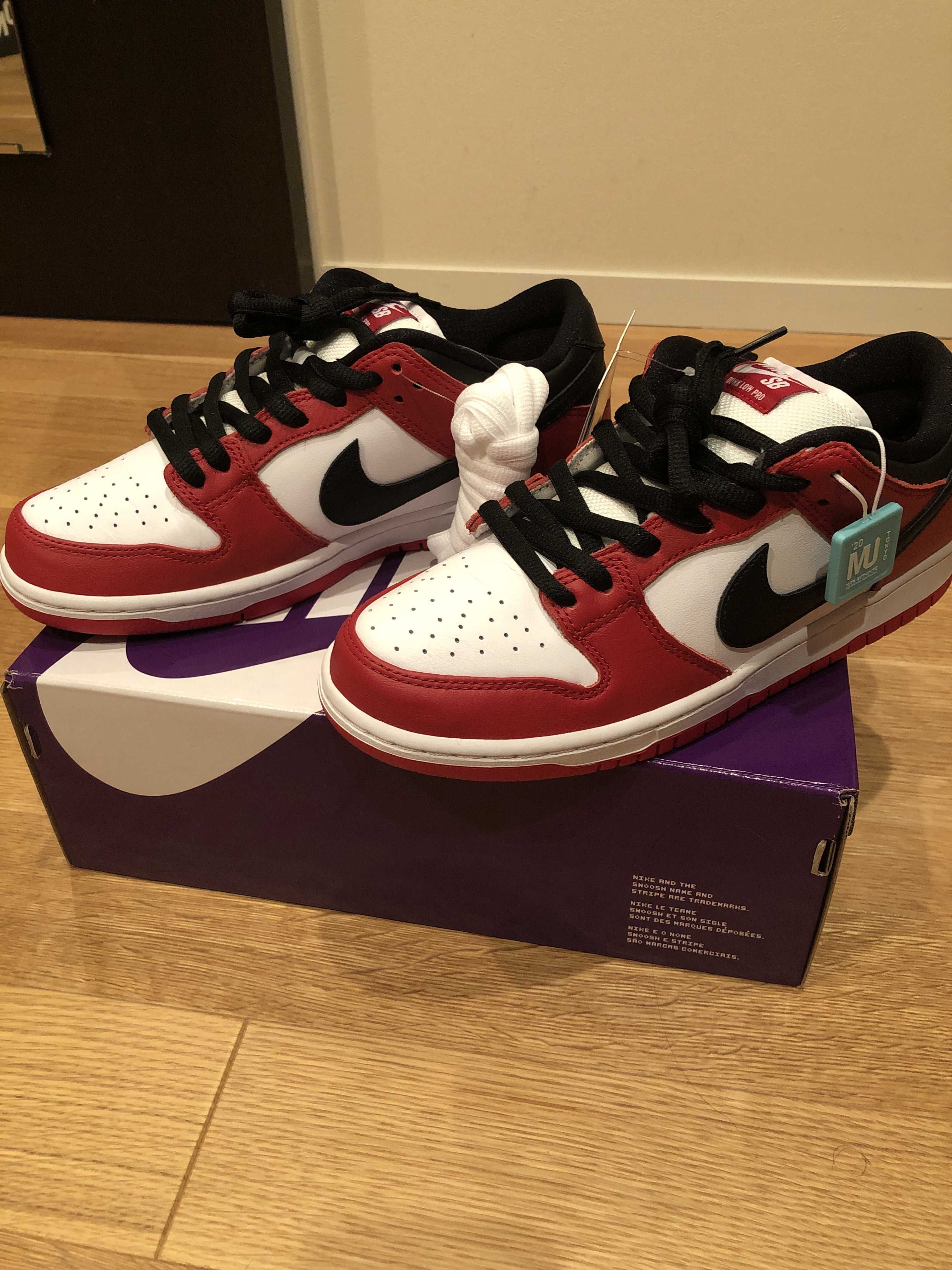 Nike SB Dunk Low Pro "J-Pack Chicago/Varsity Red and White"