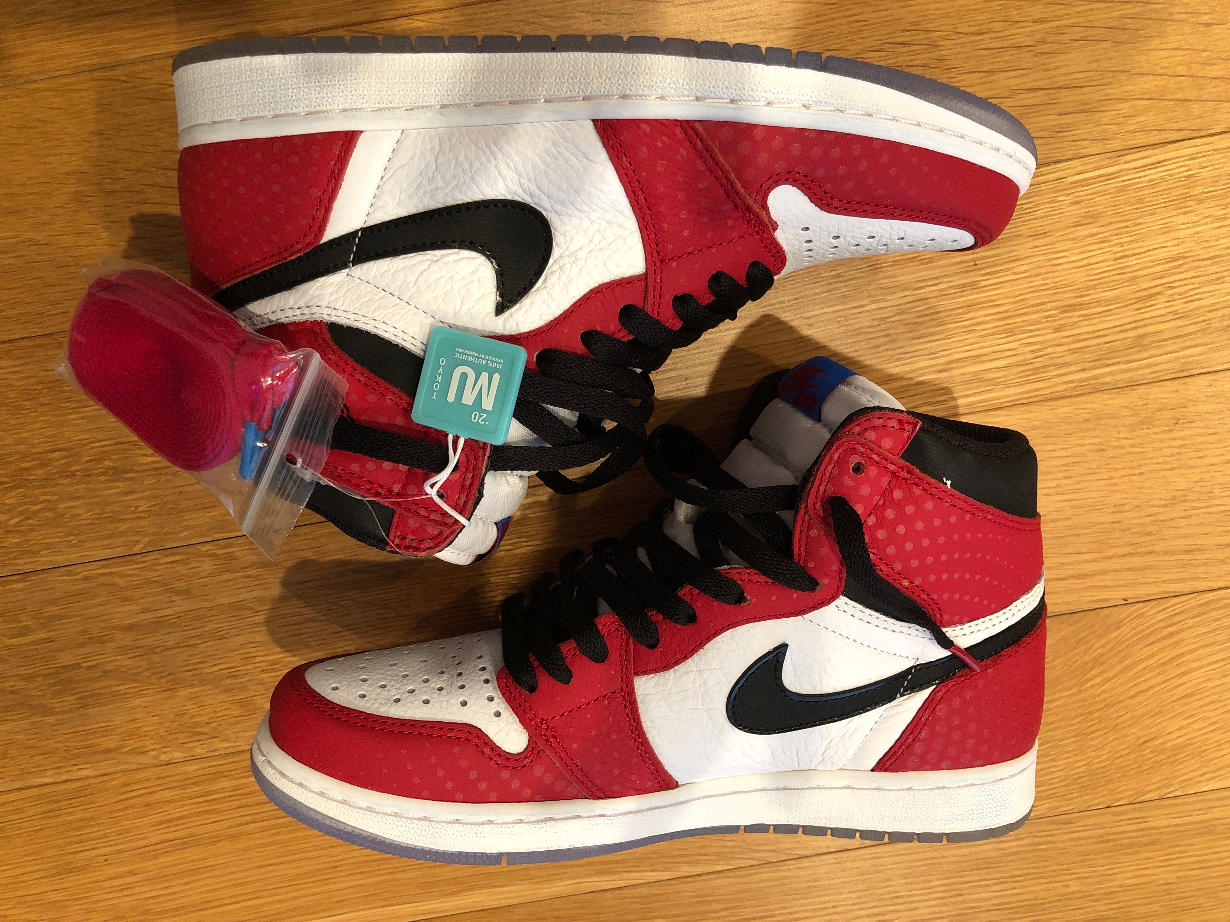 Spiderman × Nike Air Jordan 1 Origin Story "Gym Red/White/Photo Blue/Black"
