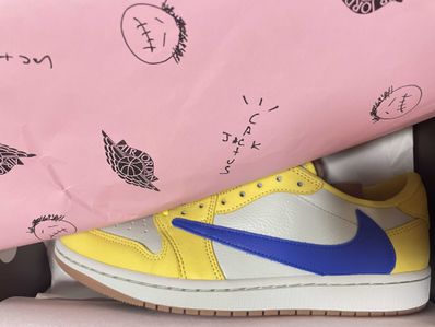 Travis Scott × Nike Women's Air Jordan 1 Retro Low OG "Canary"
