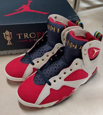 Trophy Room × Nike Air Jordan 7 "True Red and Obsidian"