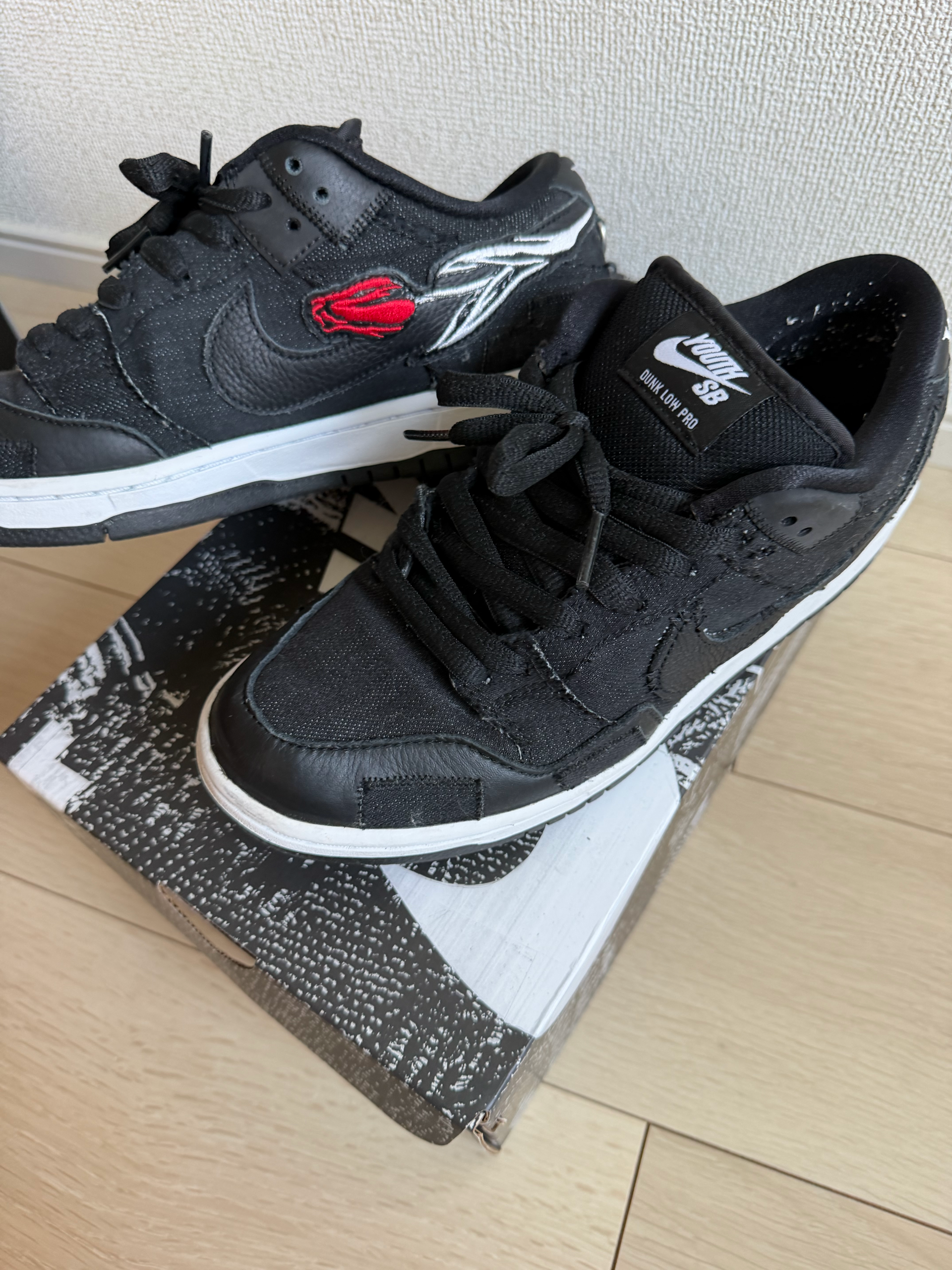 Wasted Youth × Nike SB Dunk Low "Black Denim"(Special Box) / VERDY
