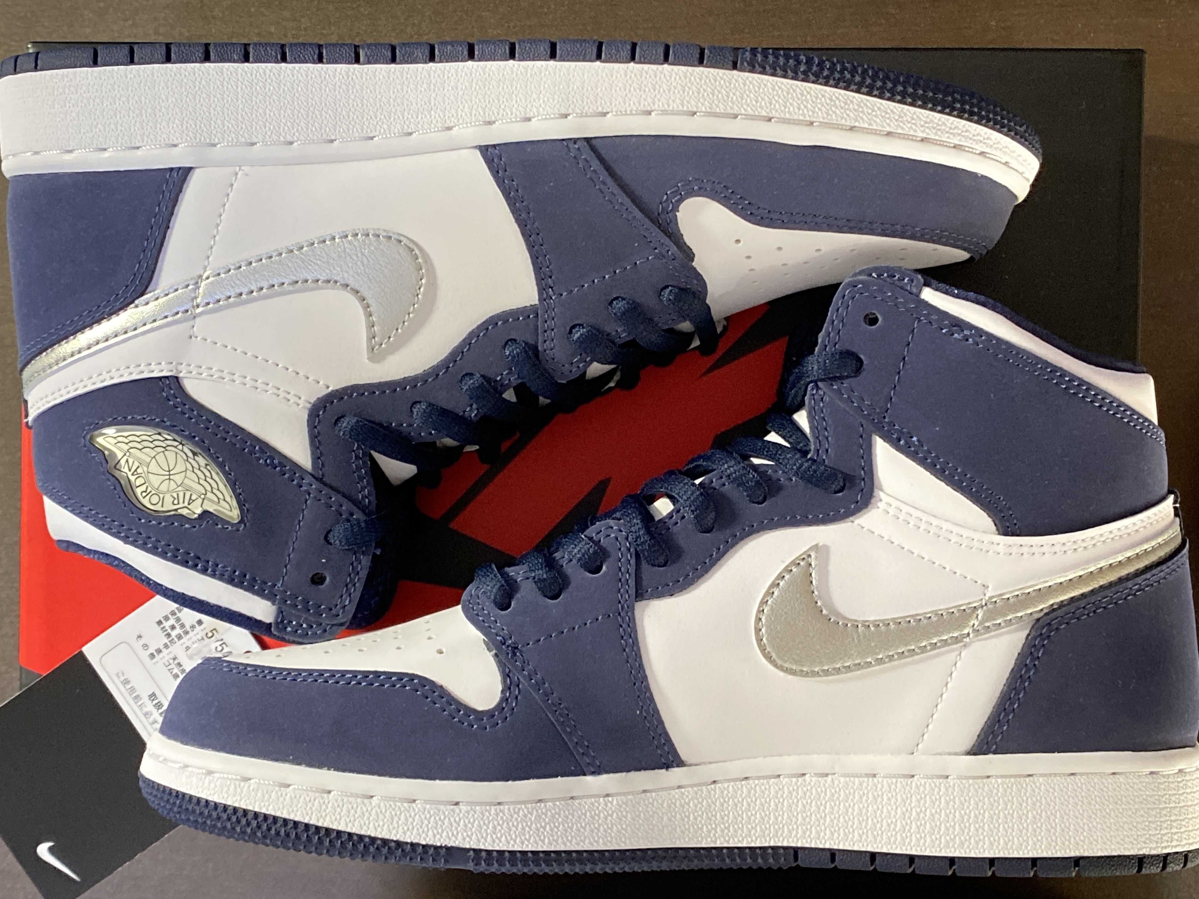 Nike GS Air Jordan 1 High OG CO.JP "Midnight Navy" (2020)(ブリーフケースなし)