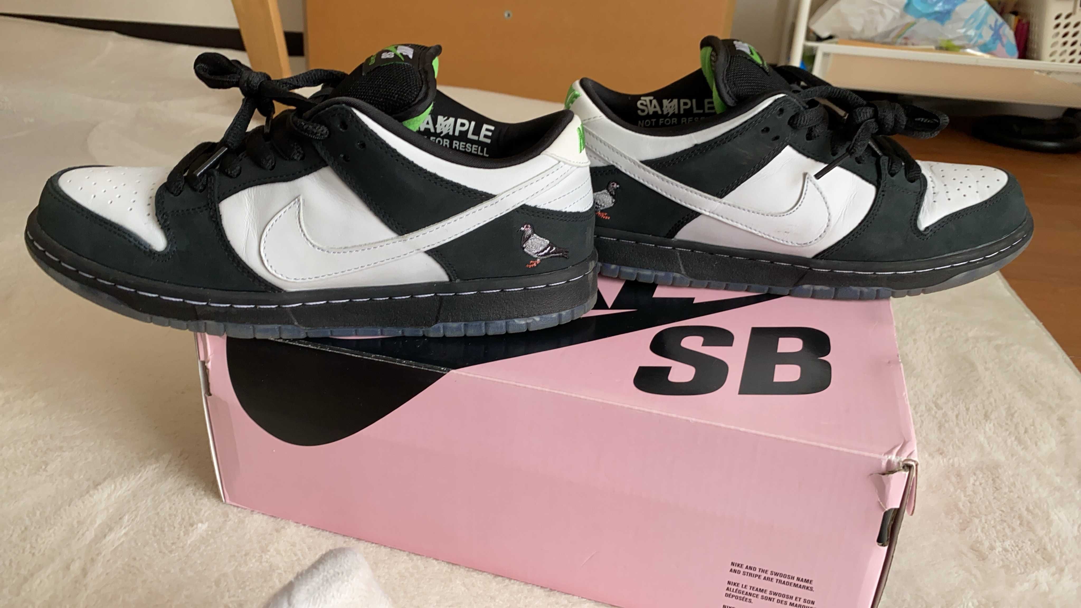 STAPLE × Nike SB Dunk Low "Pigeon Black/White"