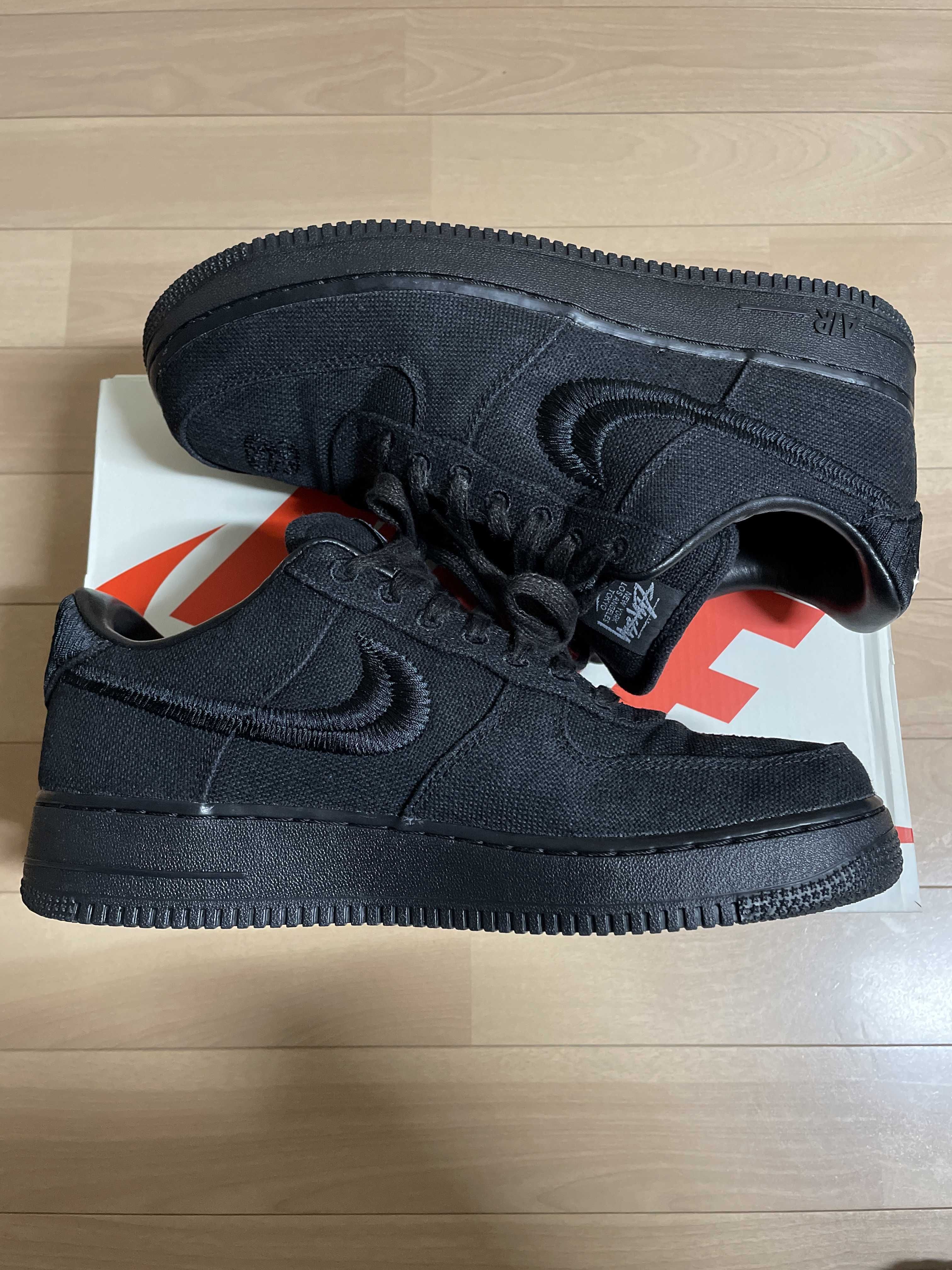 Stussy × Nike Air Force 1 Low "Triple Black"