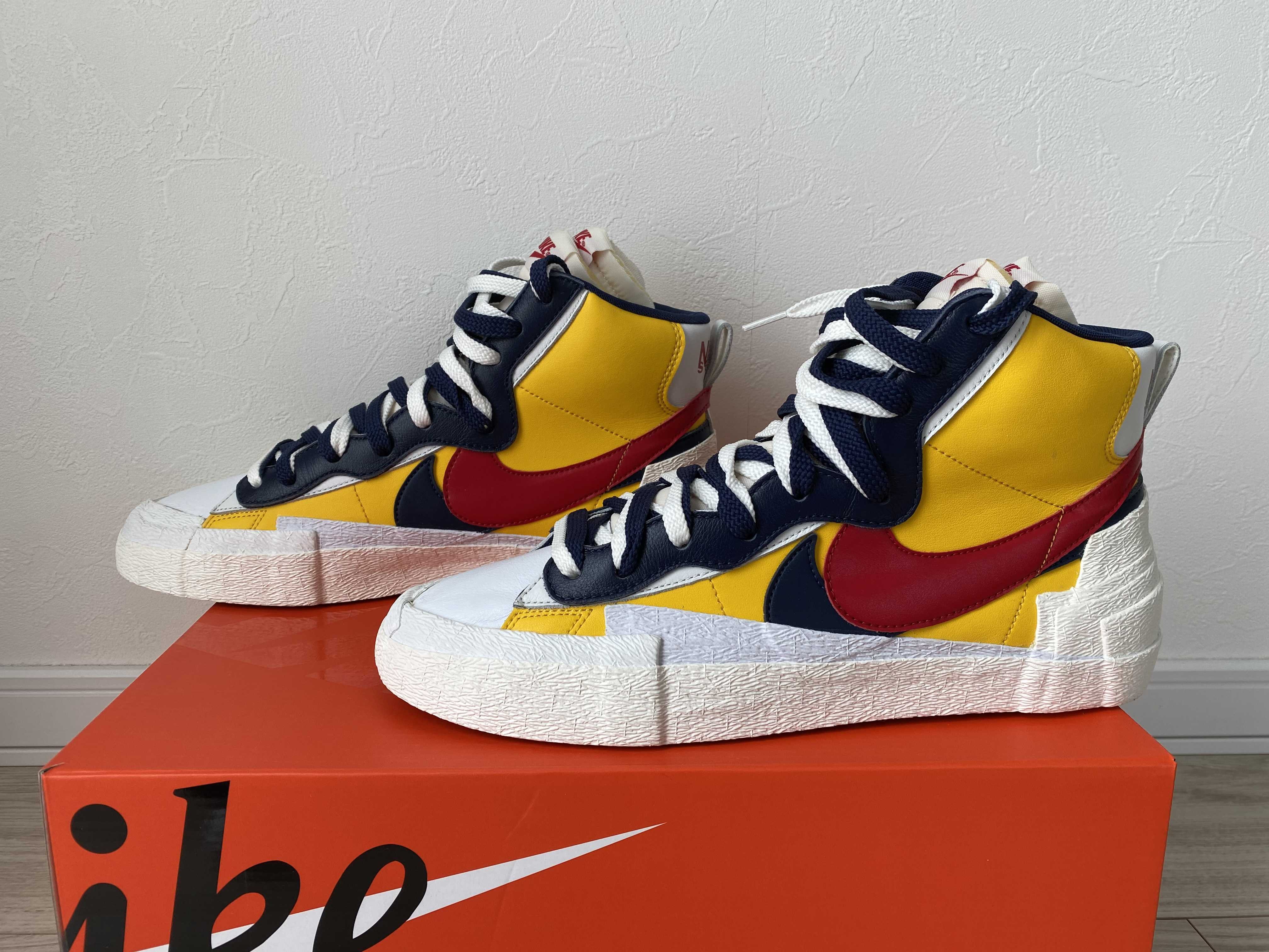 sacai × Nike Blazer Mid "Varsity Maize/Varsity Red"