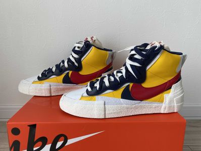 sacai × Nike Blazer Mid "Varsity Maize/Varsity Red"