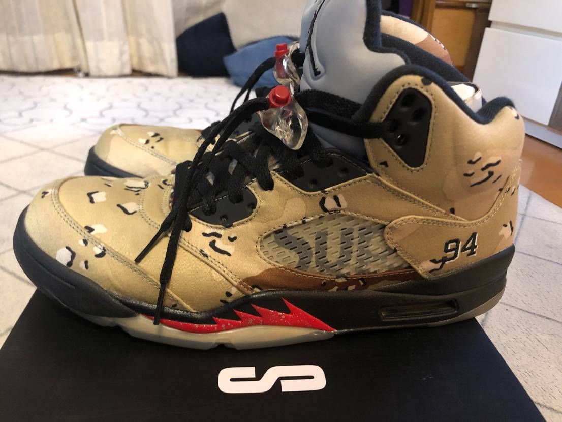 Supreme × Nike Air Jordan 5 Retro "Desert Camo"