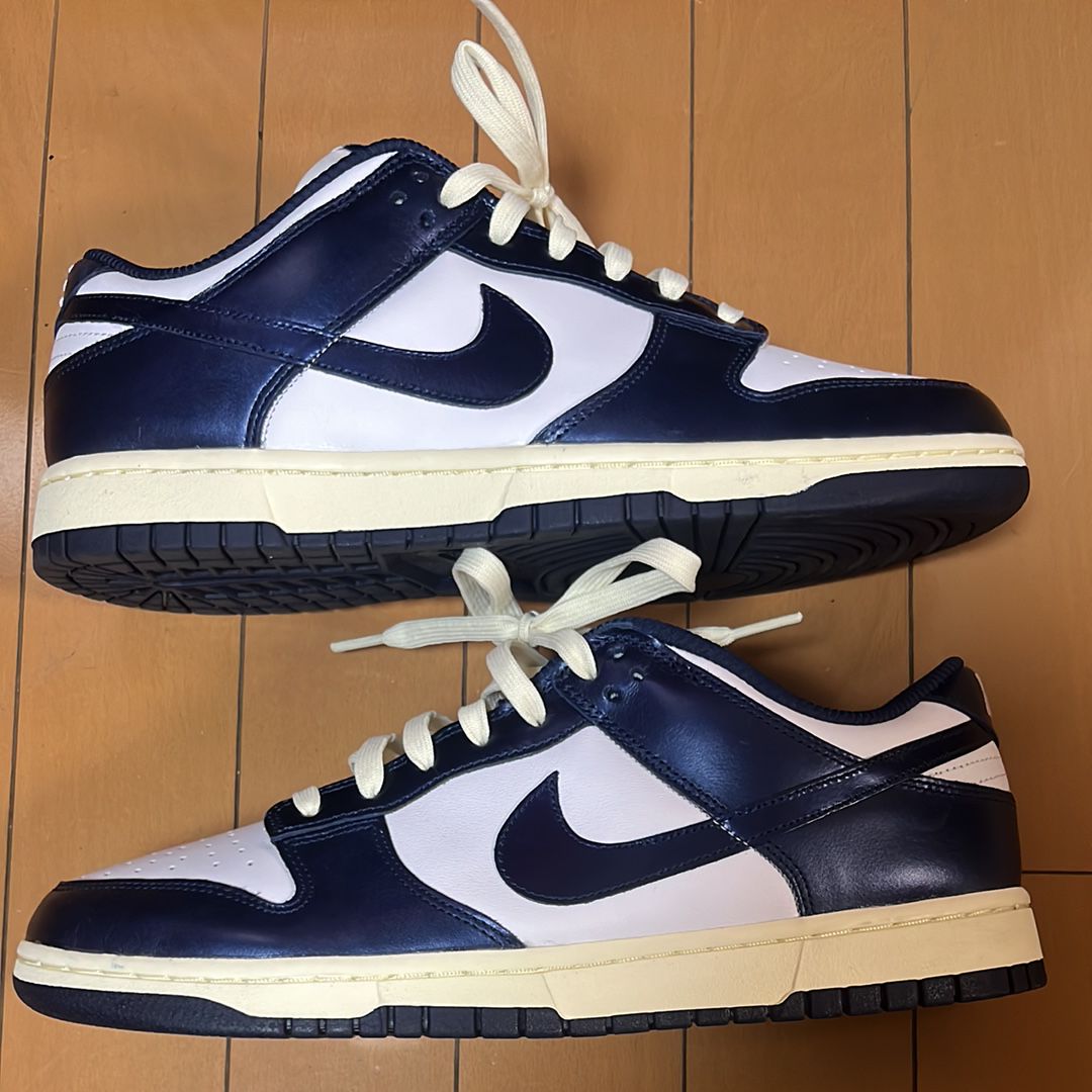 Nike Women's Dunk Low PRM "Midnight Navy and White"
