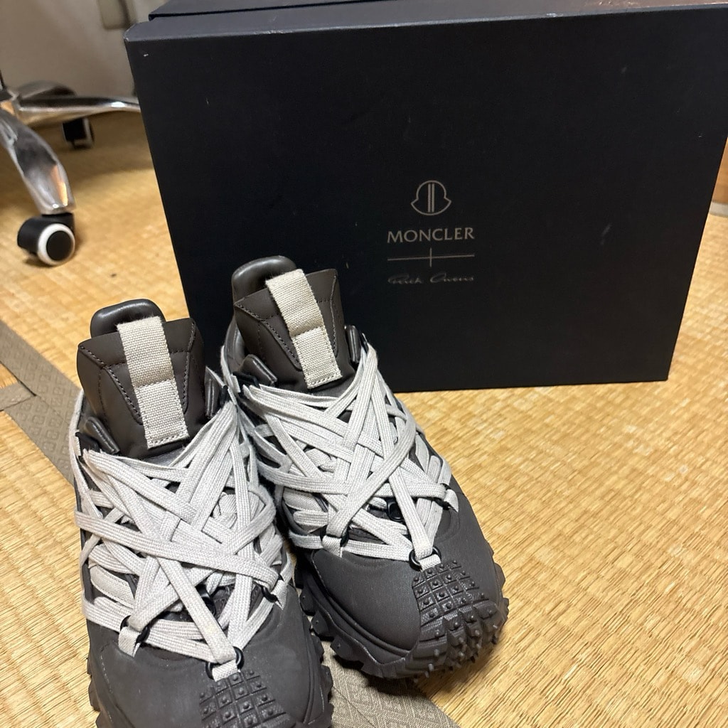 Rick Owens × MONCLER Trailgrip Megalace Sneaker "Brown"