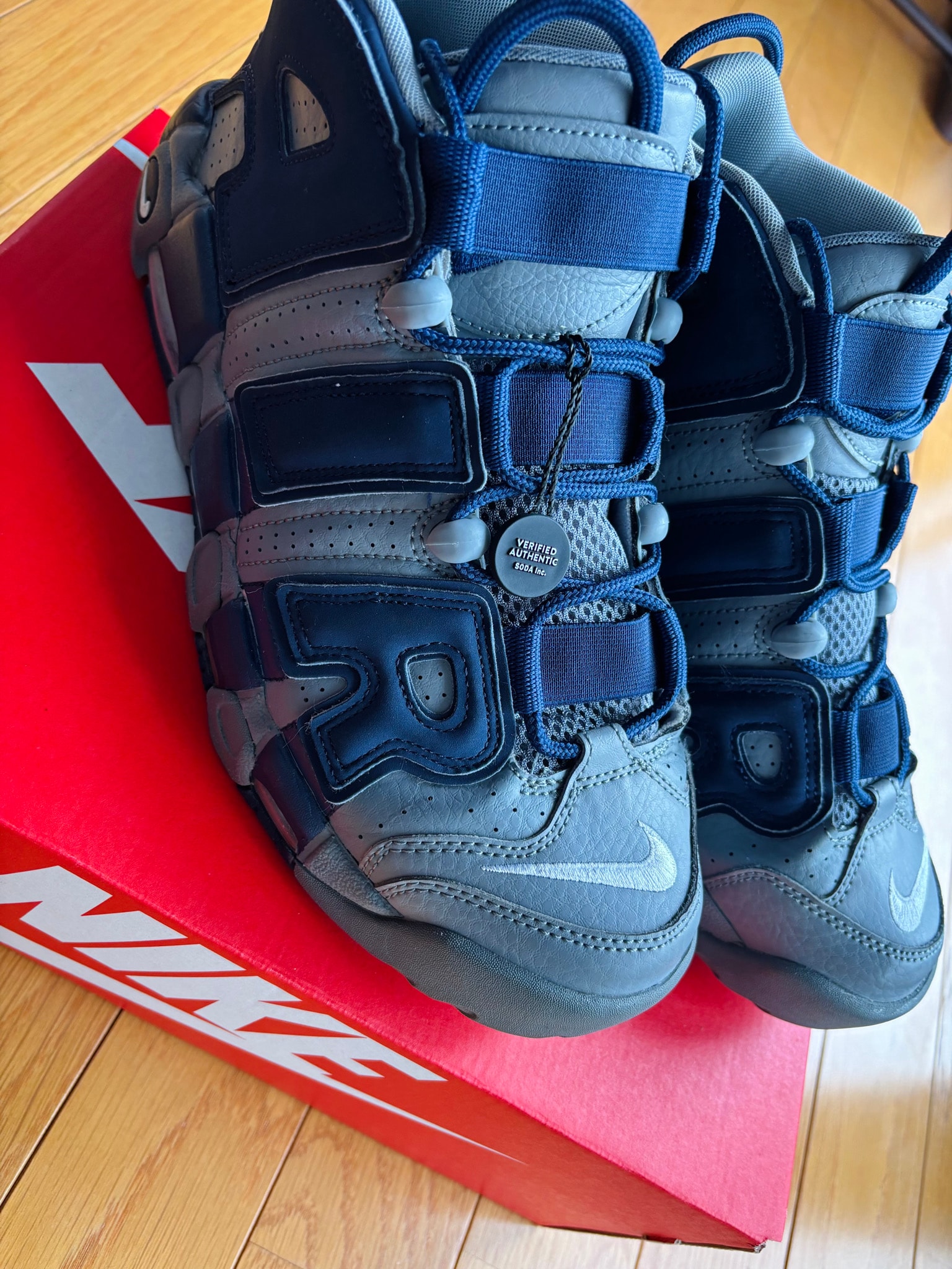 Nike Air More Uptempo '96 "Cool Grey/White/Midnight Navy"