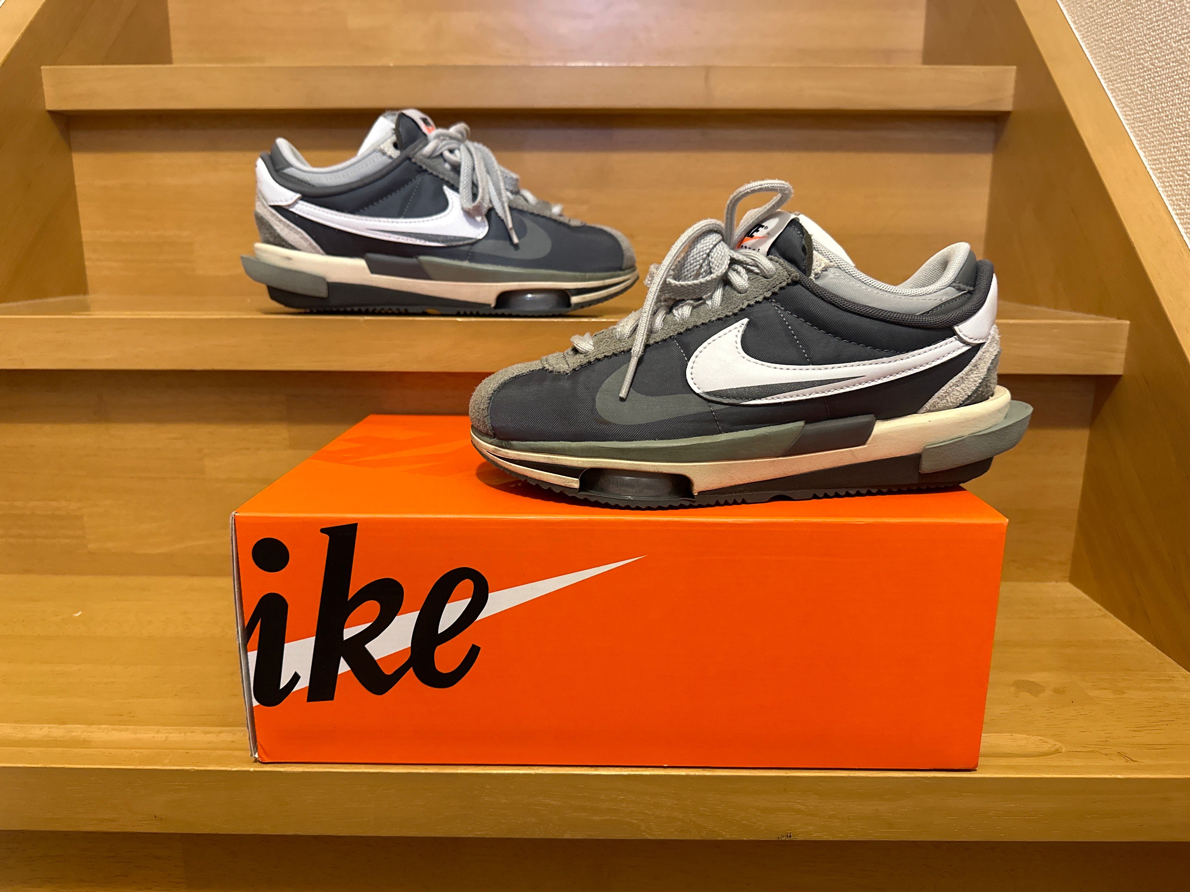 sacai × Nike Zoom Cortez "Iron Grey"