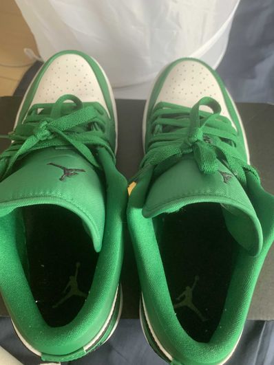 NIKE AIR JORDAN 1 LOW "PINE GREEN/WHITE"