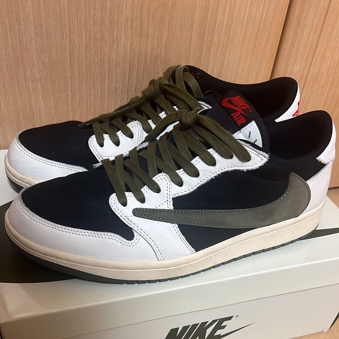 Travis Scott × Nike Women's Air Jordan 1 Low OG "Medium Olive"