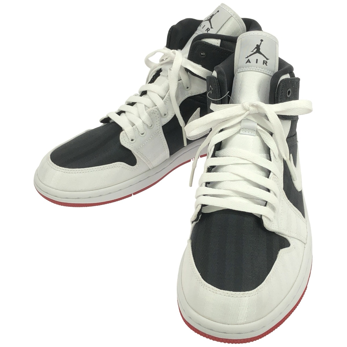 Nike Women's Air Jordan 1 Mid SE Utility "Canvas White Black Gym Red"