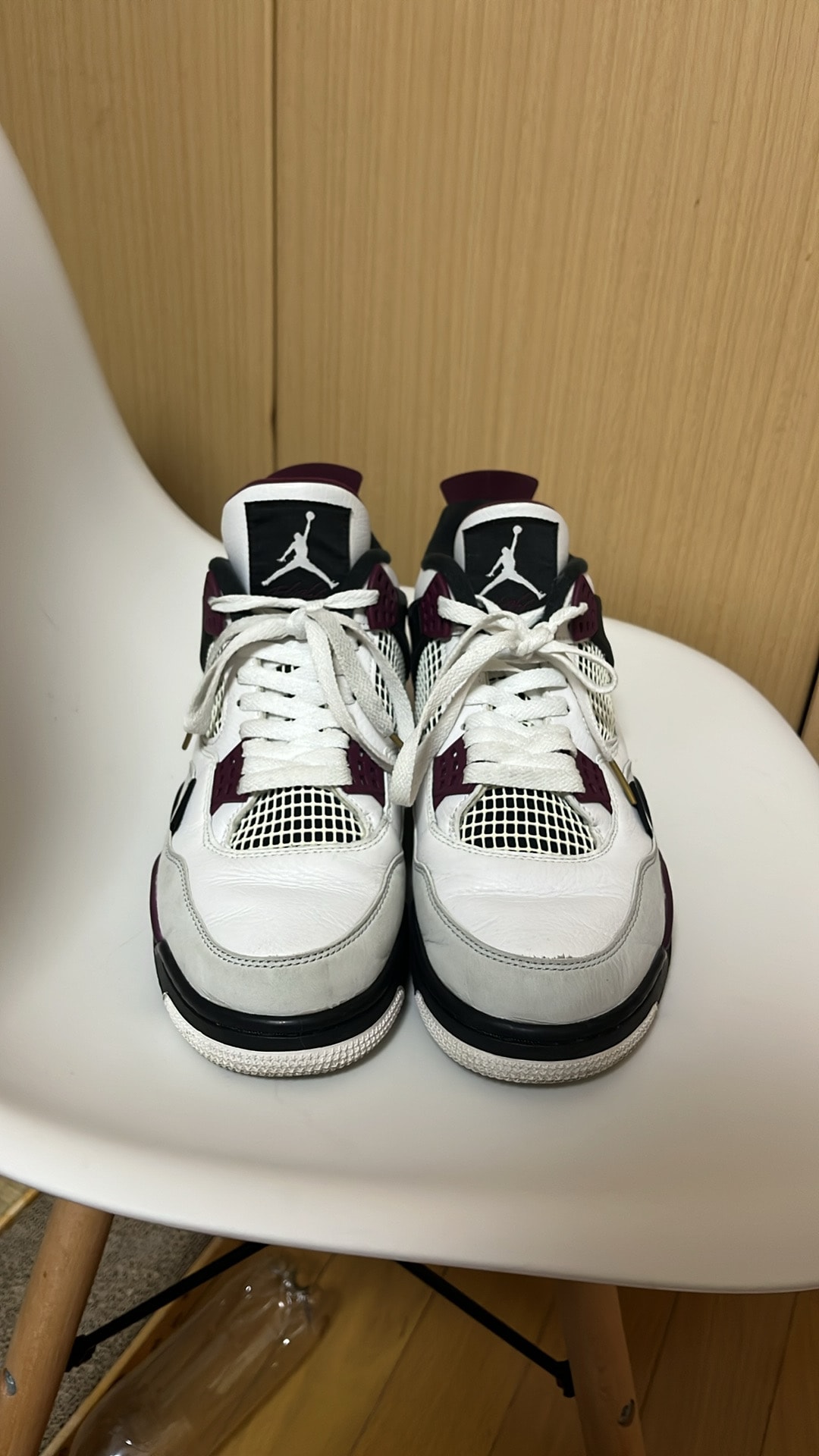 Paris Saint-Germain (PSG) × Nike Air Jordan 4 Retro "White/Black-Metallic Gold-Bordeaux"