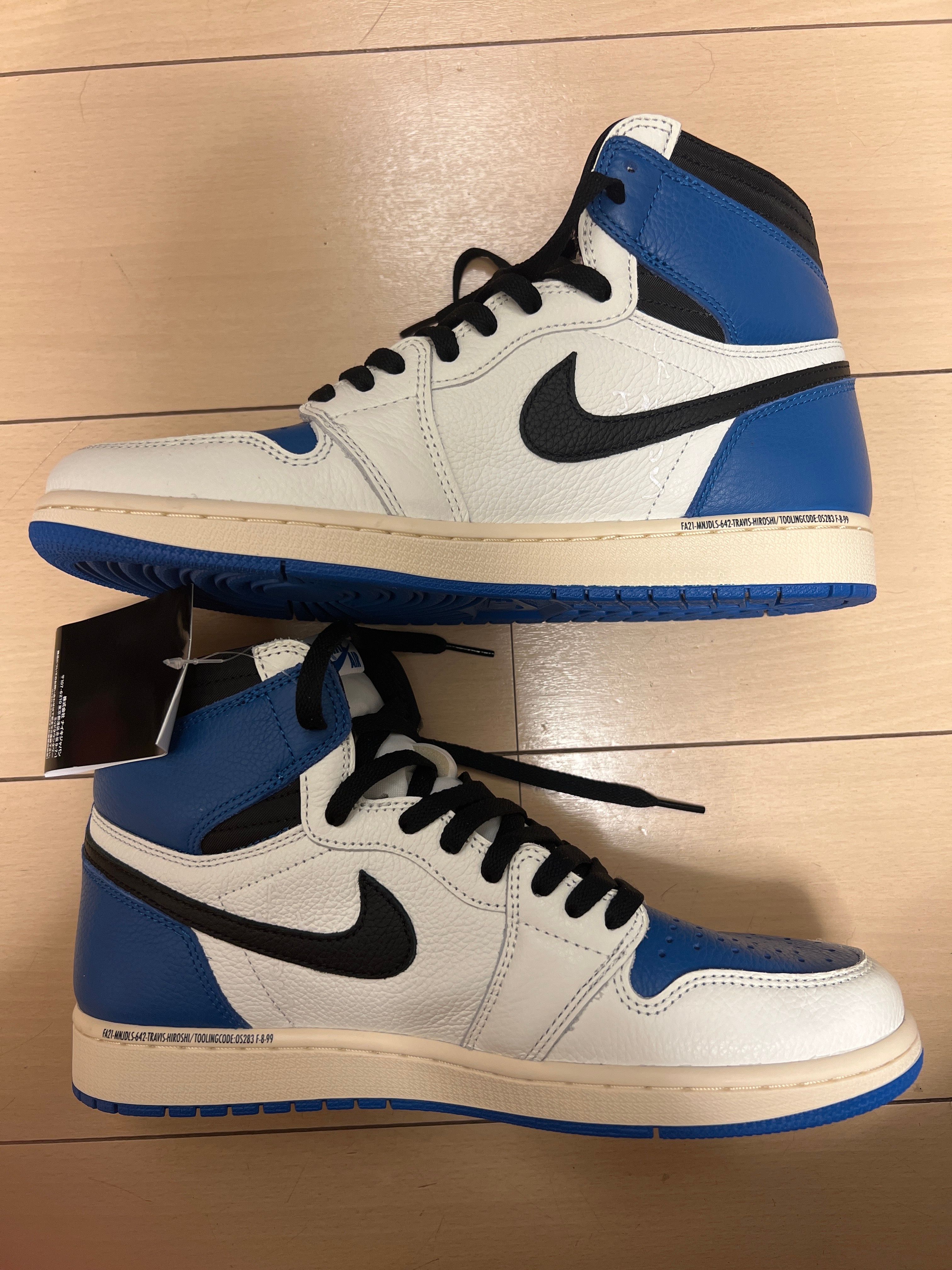 Travis Scott × fragment design × Nike Air Jordan 1 Retro High OG SP "Military Blue"