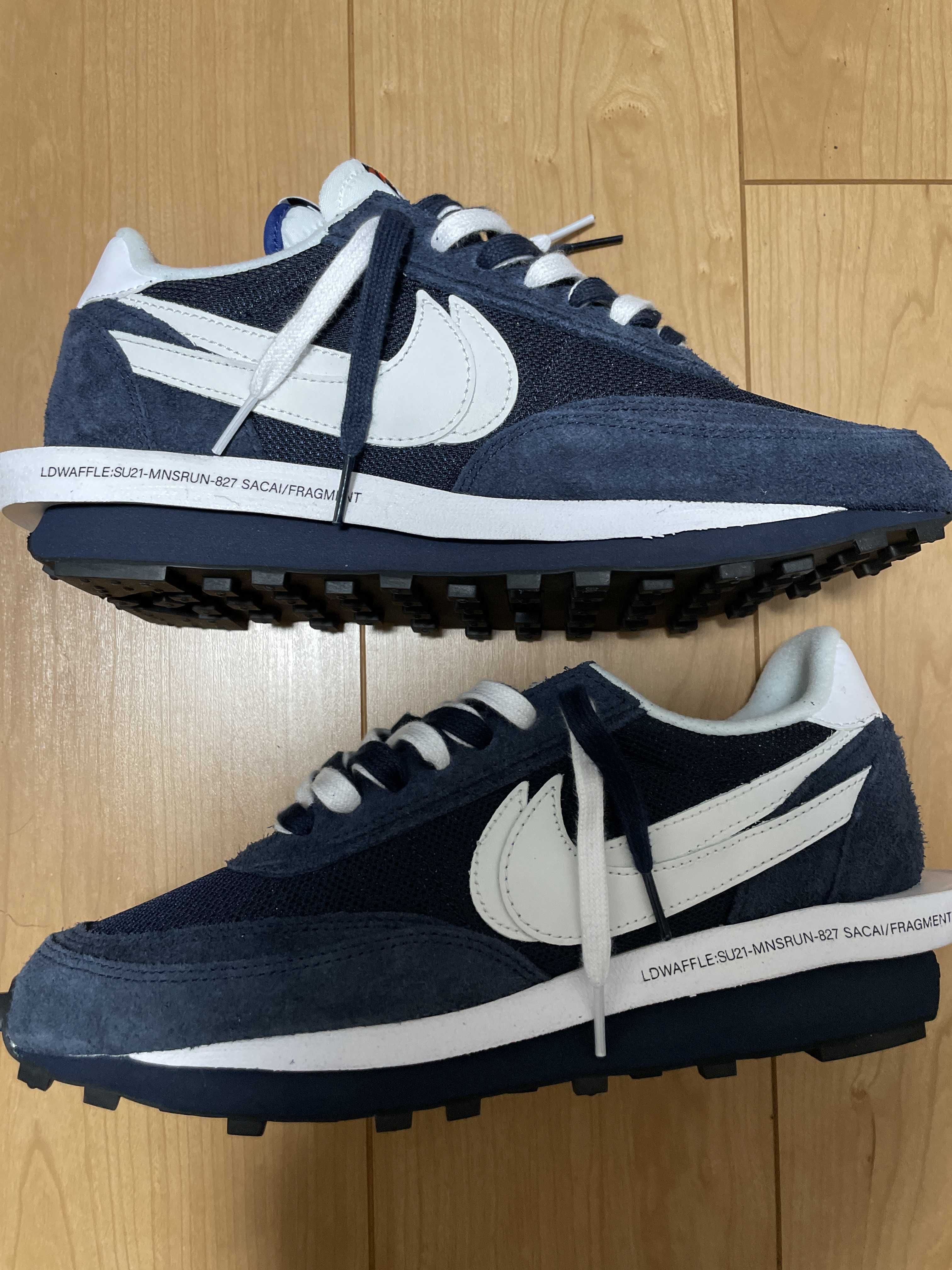 Fragment × sacai × Nike LD Waffle "Blackended Blue"