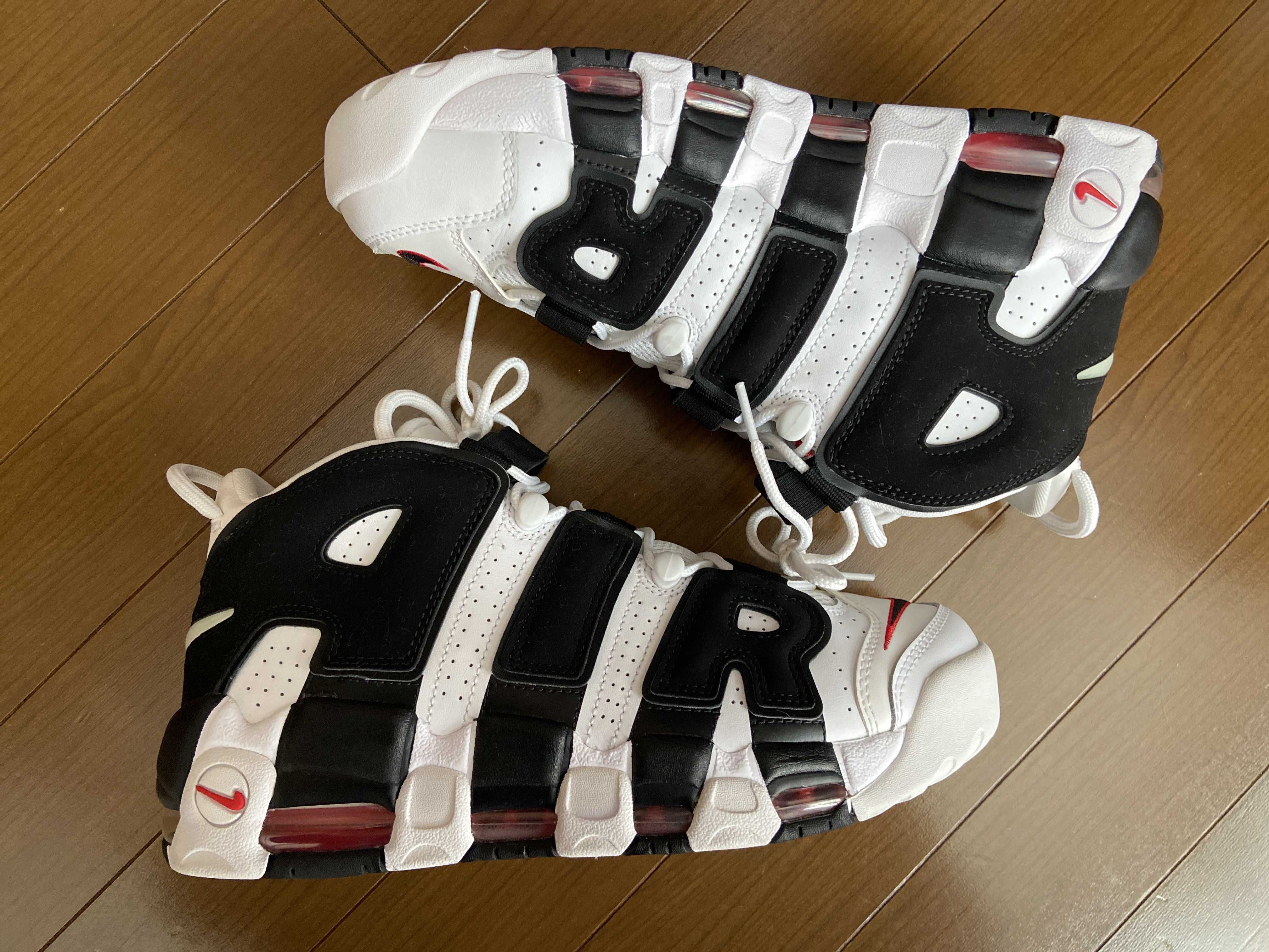 Nike Air More up Tempo "White/Black/University Red"(~2018)