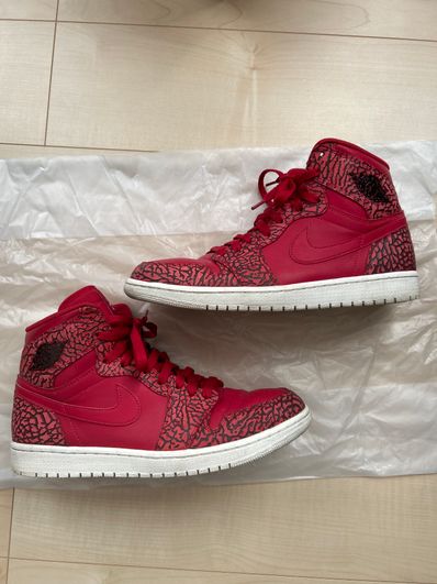 Nike Air Jordan 1 Retro High "Red Elephant Print/Safari"
