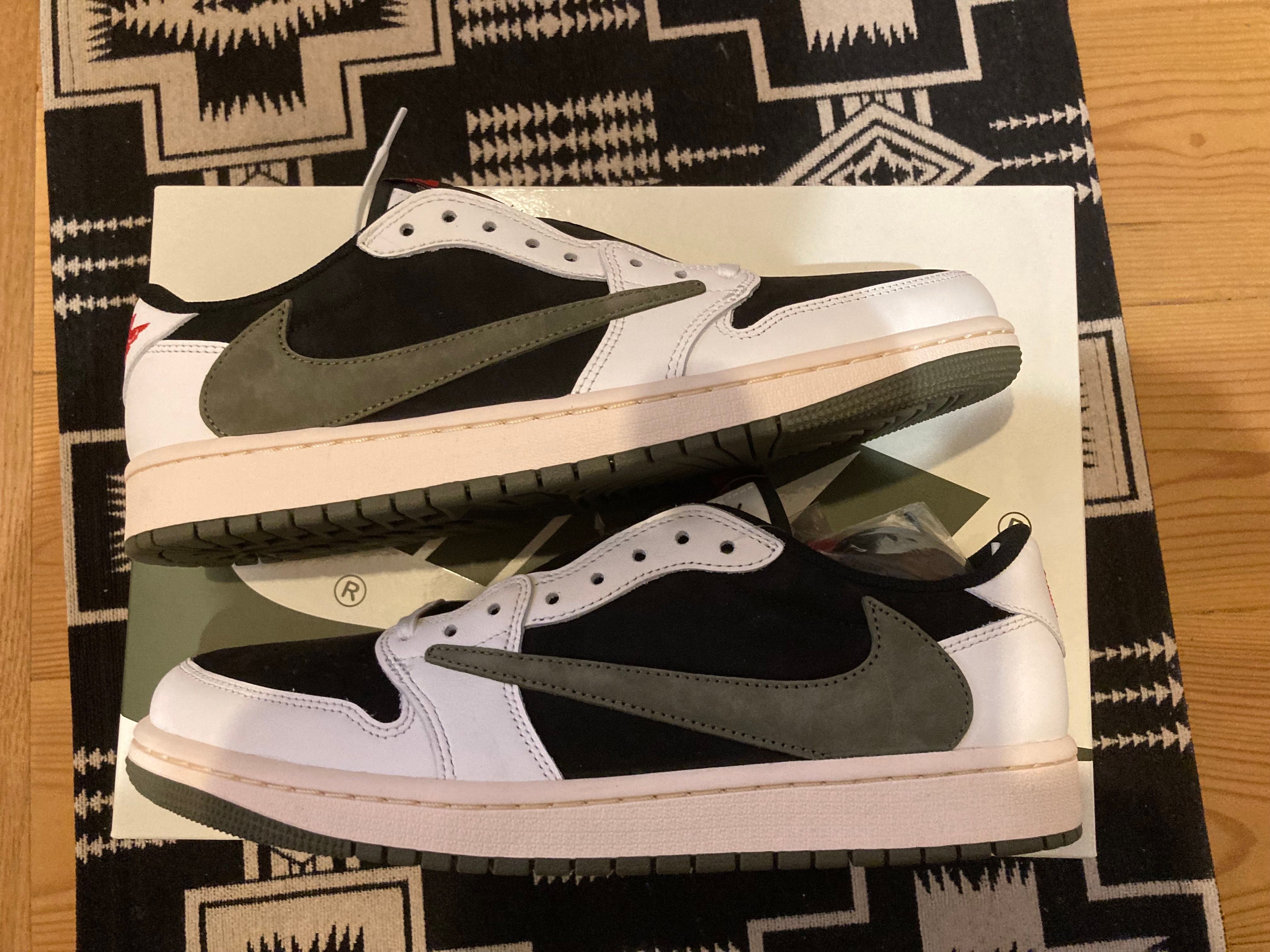 Travis Scott × Nike Women's Air Jordan 1 Low OG "Medium Olive"