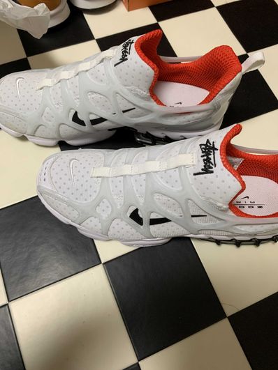 Stussy × Nike Air Zoom Kukini "White/Red"