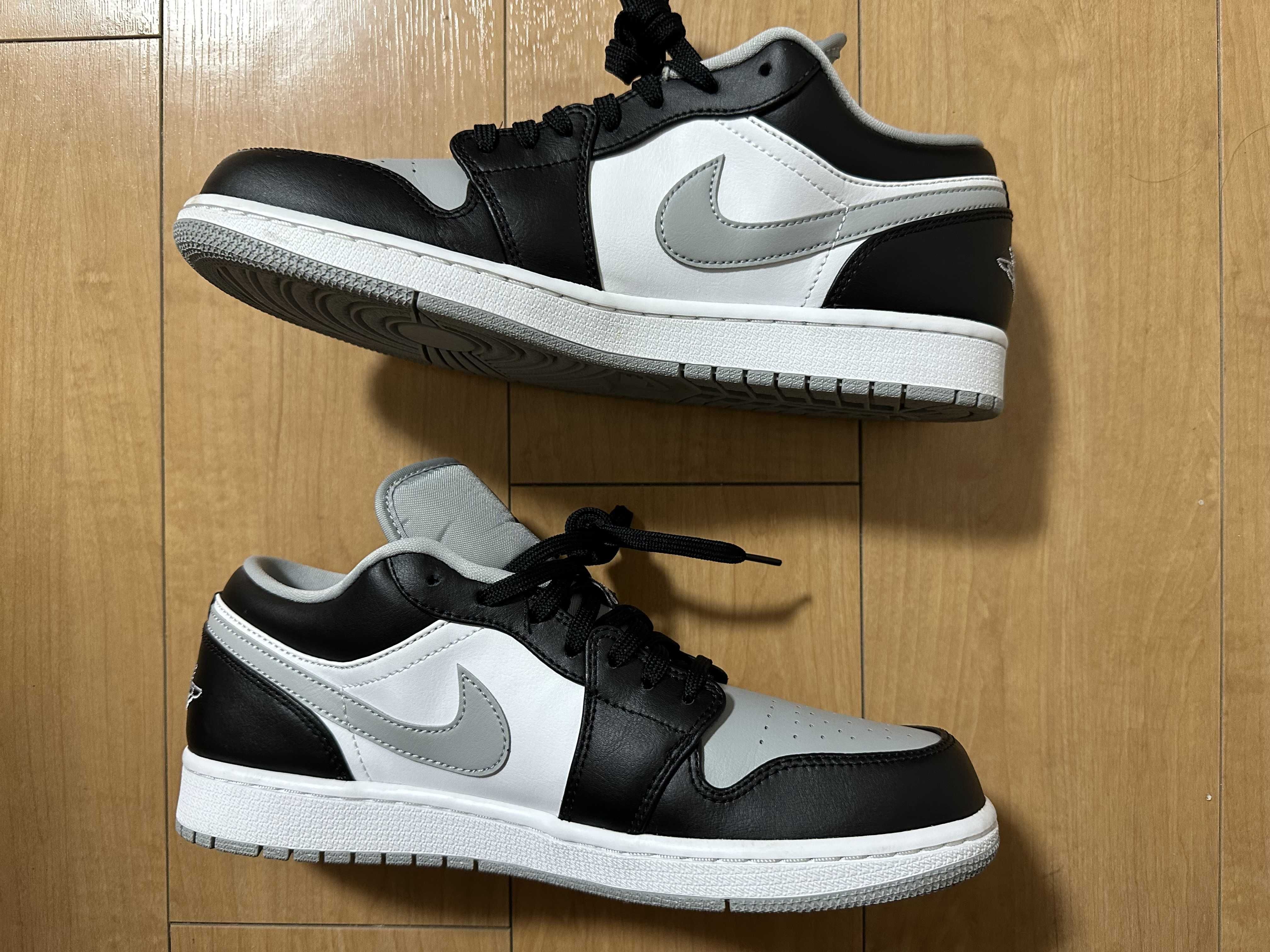 NIKE AIR JORDAN 1 LOW "BLACK/LIGHT SMOKE GREY"